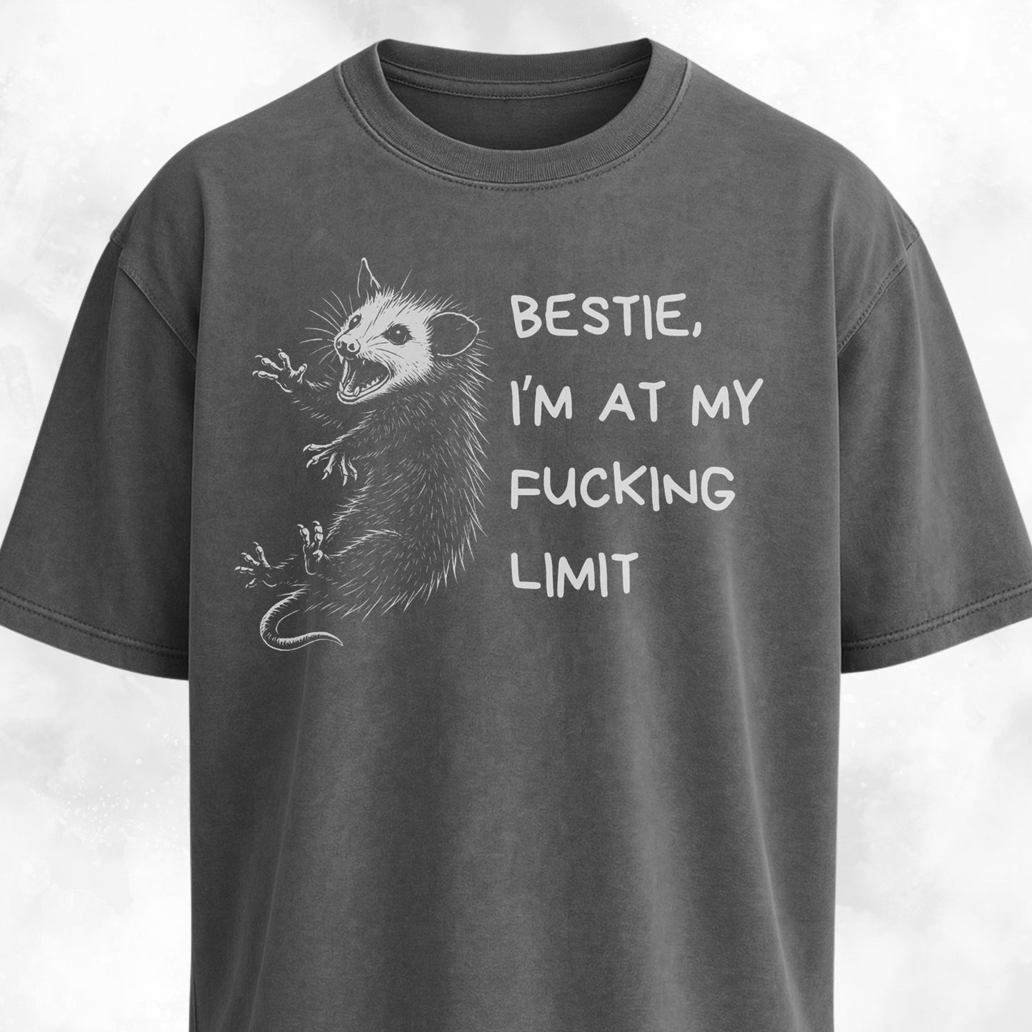 Funny Unhinged Possum Bestie T-Shirt