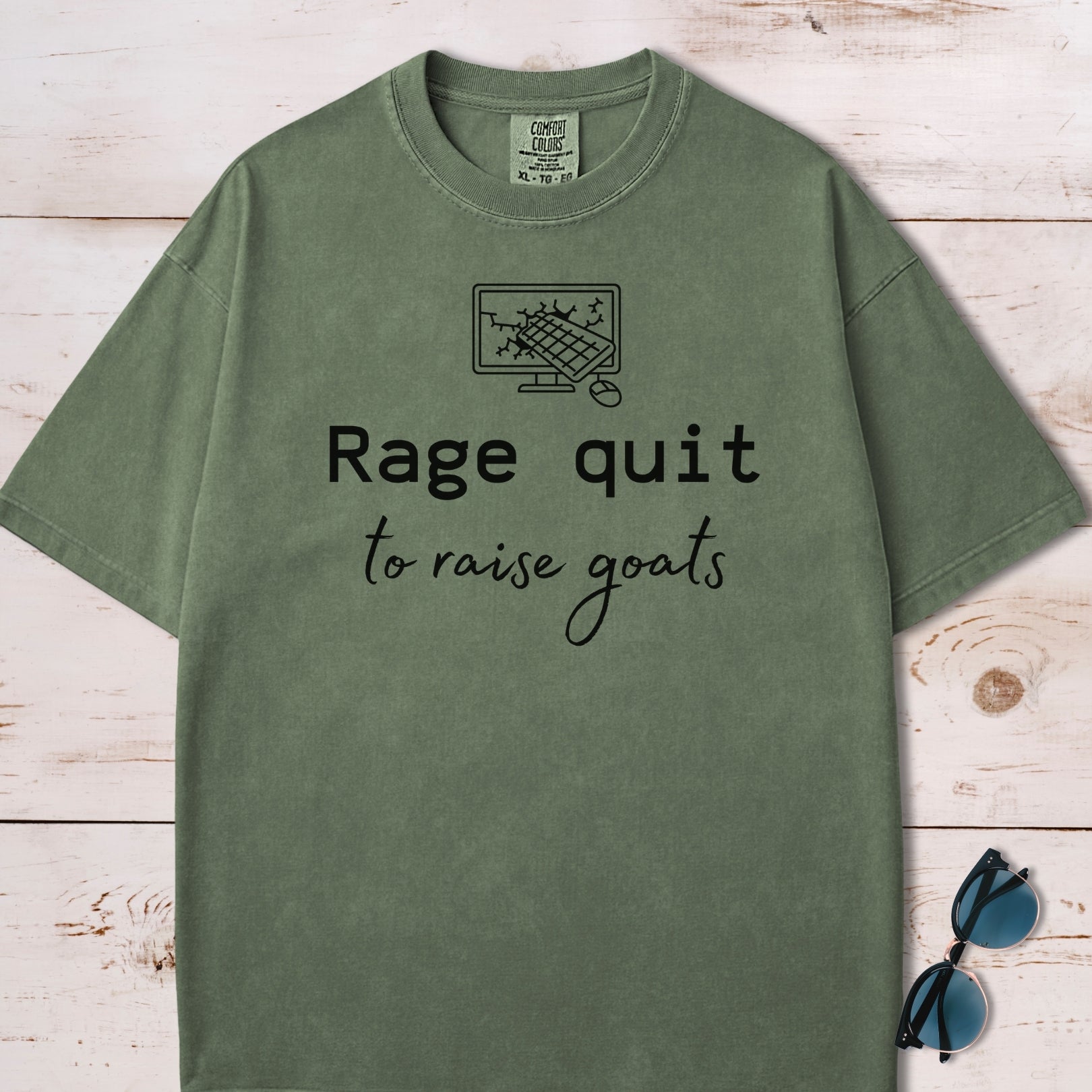 Rage Quit To Raise Goats Dev Plan B T-Shirt