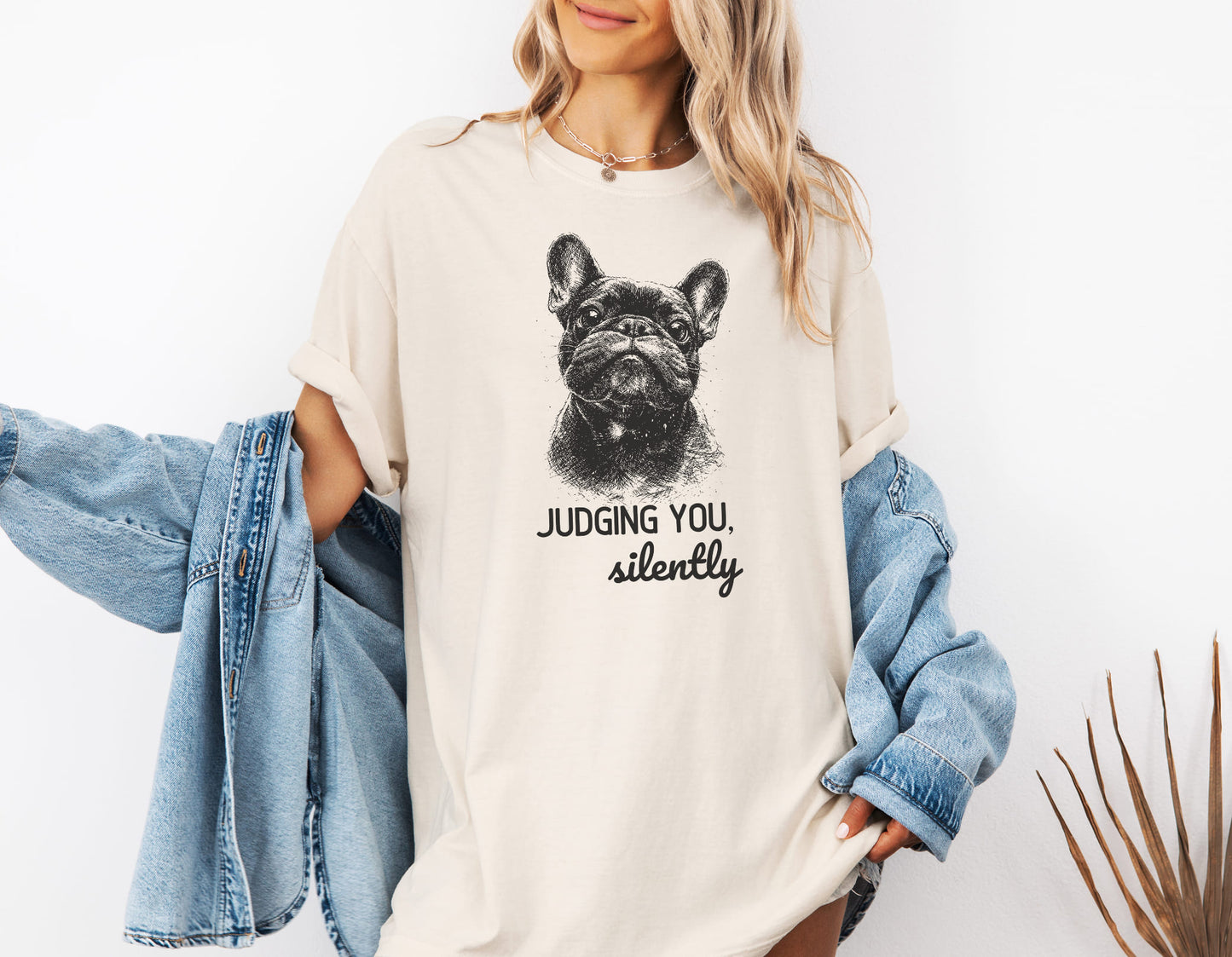 Judging You Silently French Bulldog T-Shirt