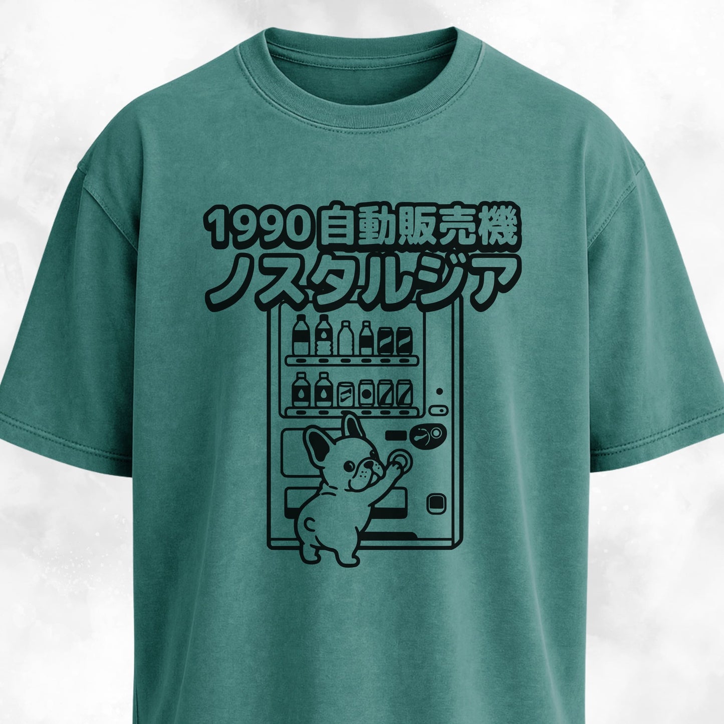 Frenchie Japanese Vending Machine T-Shirt