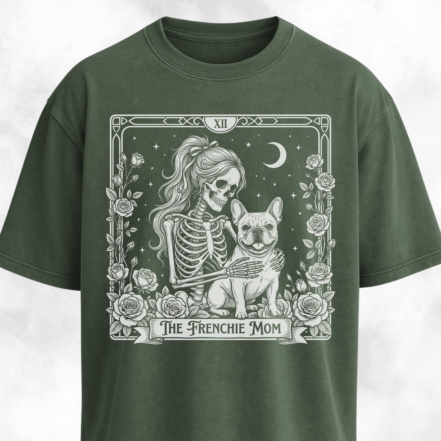 Gothic Frenchie Mom T-Shirt