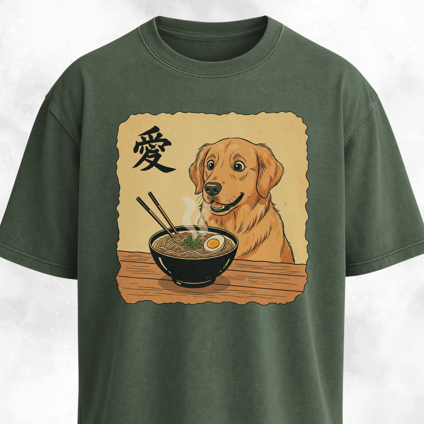 Japanese Goldie Eating Ramen T-Shirt