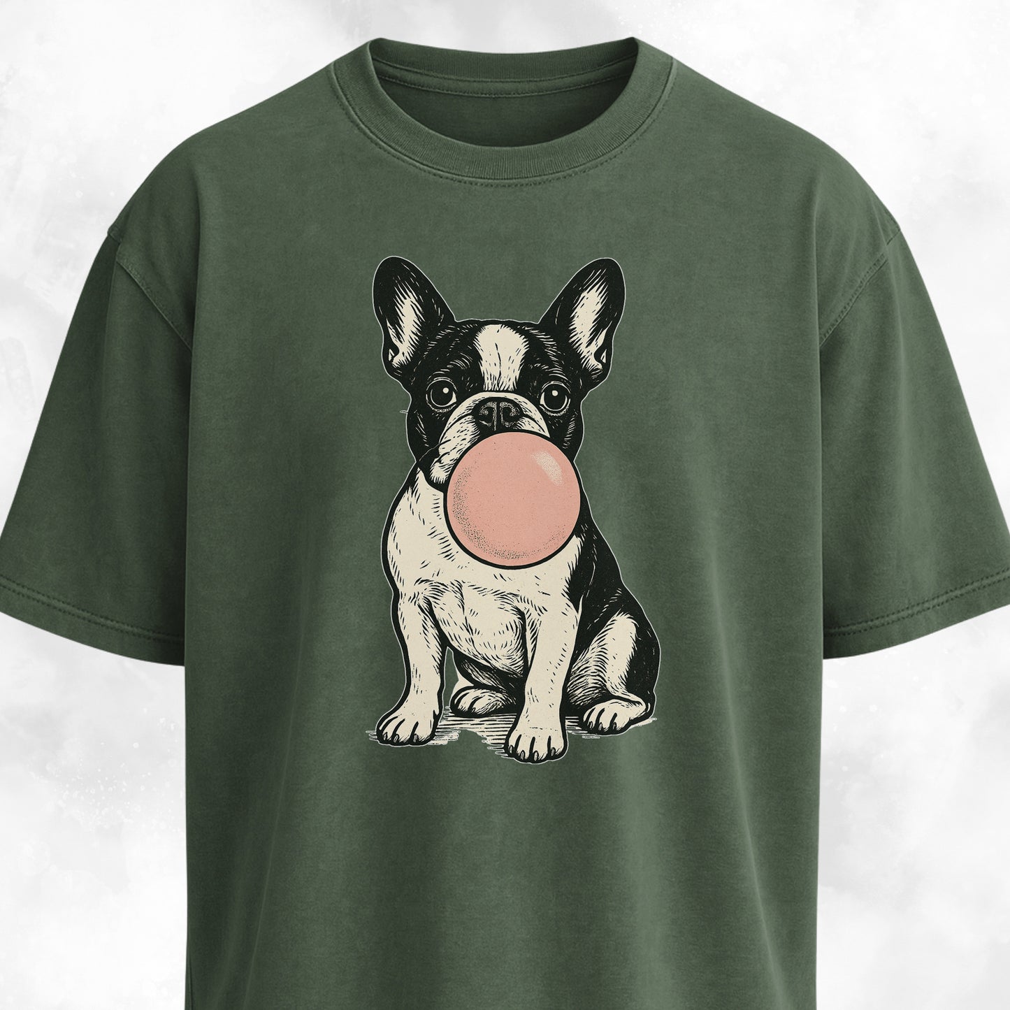 Frenchie Blowing Bubblegum T-Shirt