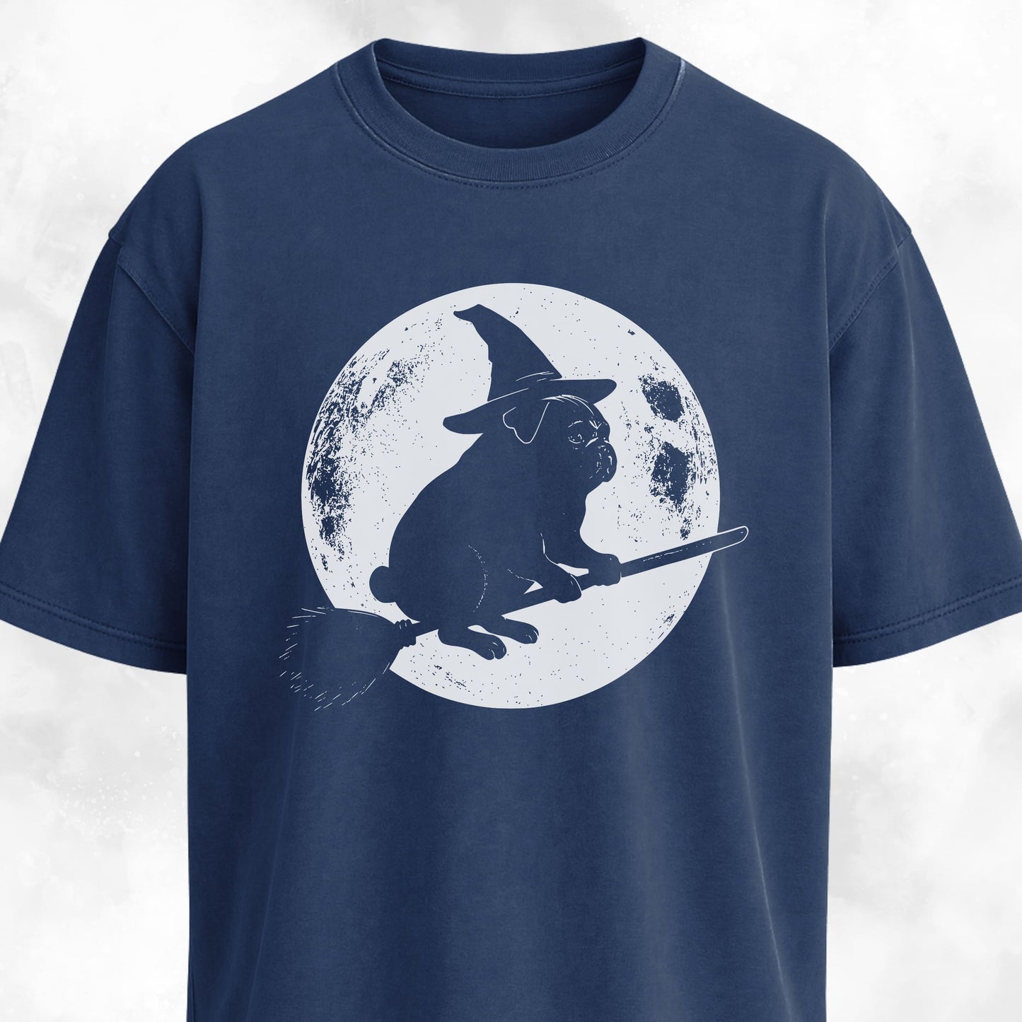 Pug On A Broom T-Shirt