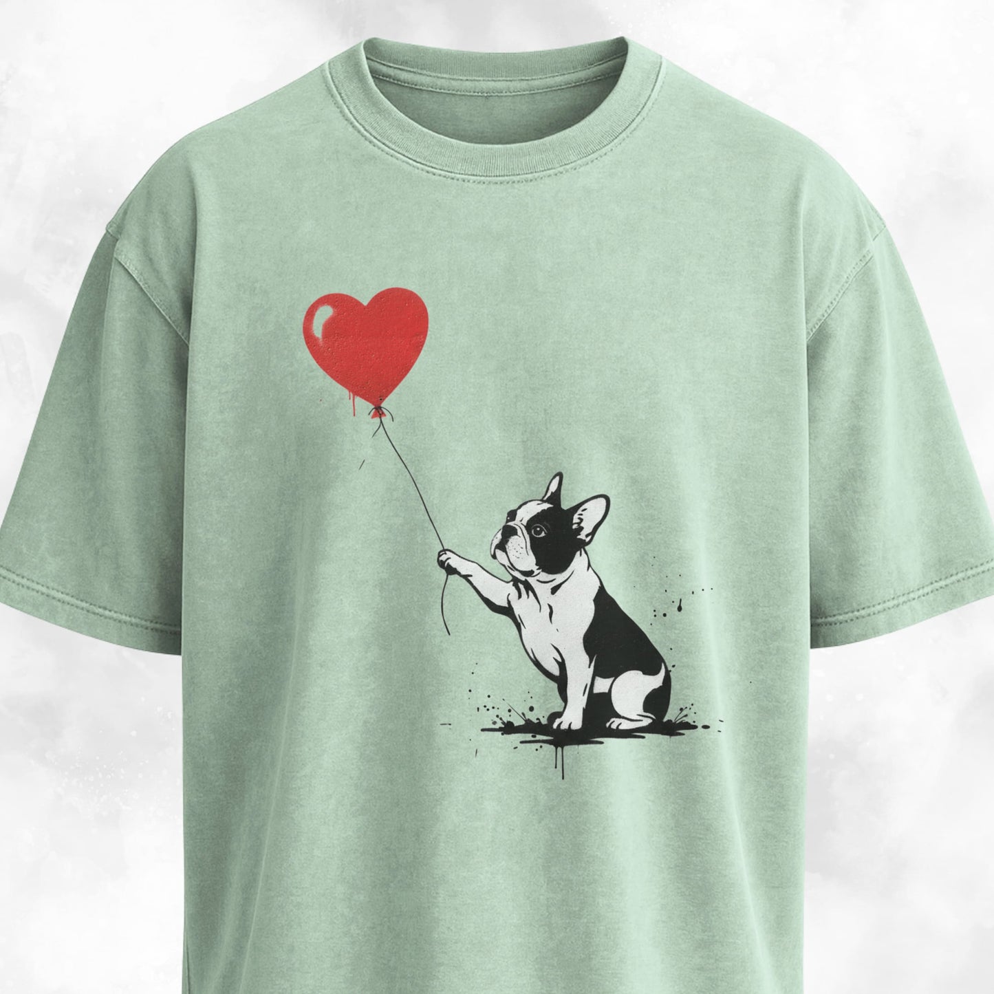 Frenchie With A Red Balloon T-Shirt