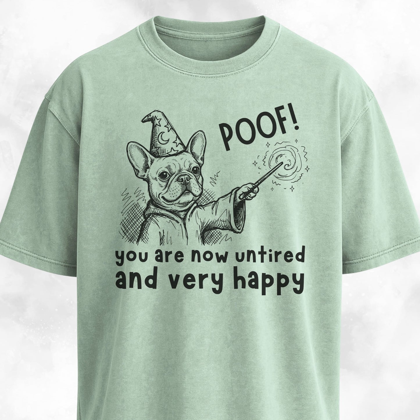 Poof Wizard French Bulldog T-Shirt