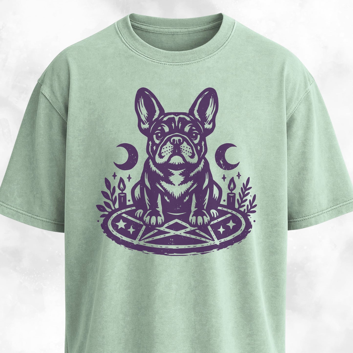 Witchcore Occult French Bulldog T-Shirt