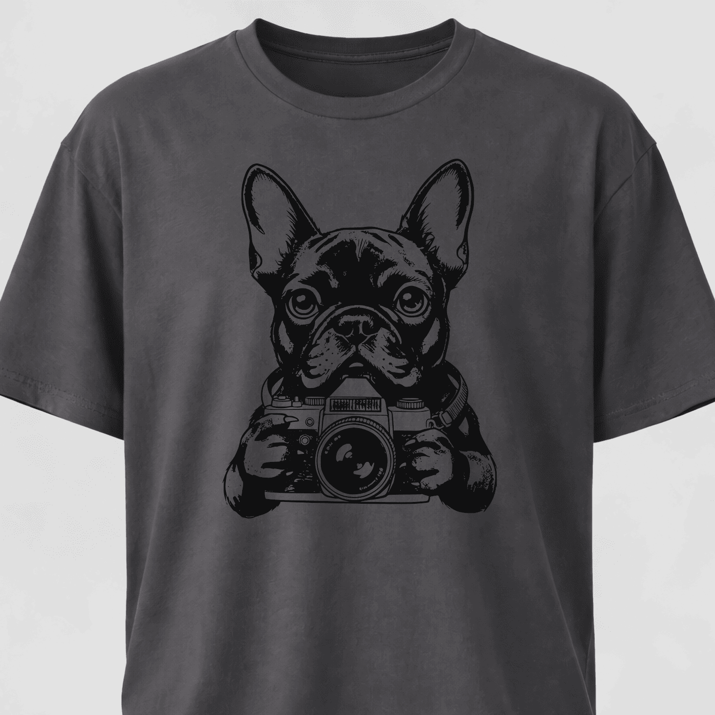 Tourist Frenchie With A Camera T-Shirt