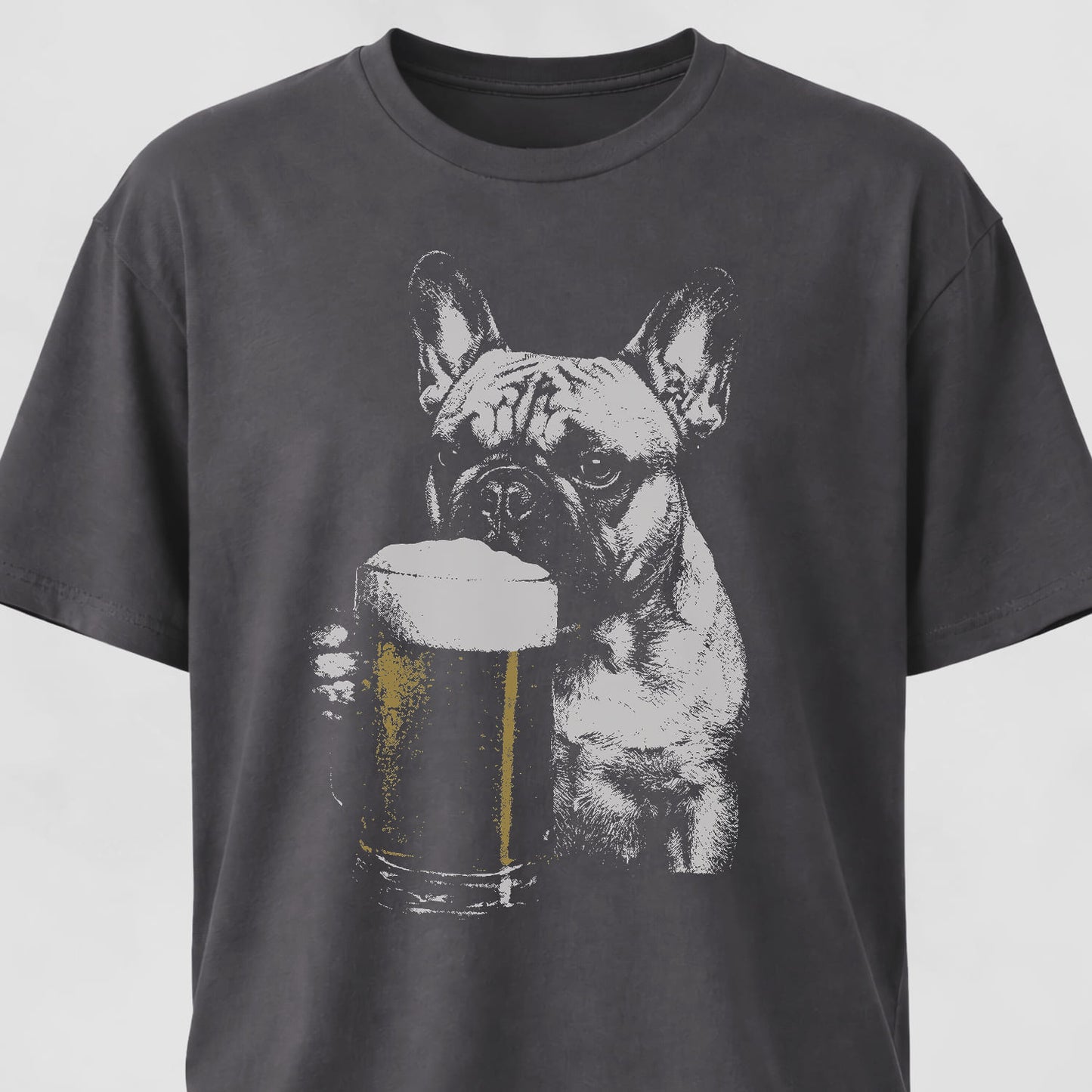 French Bulldog Drinking Beer T-Shirt