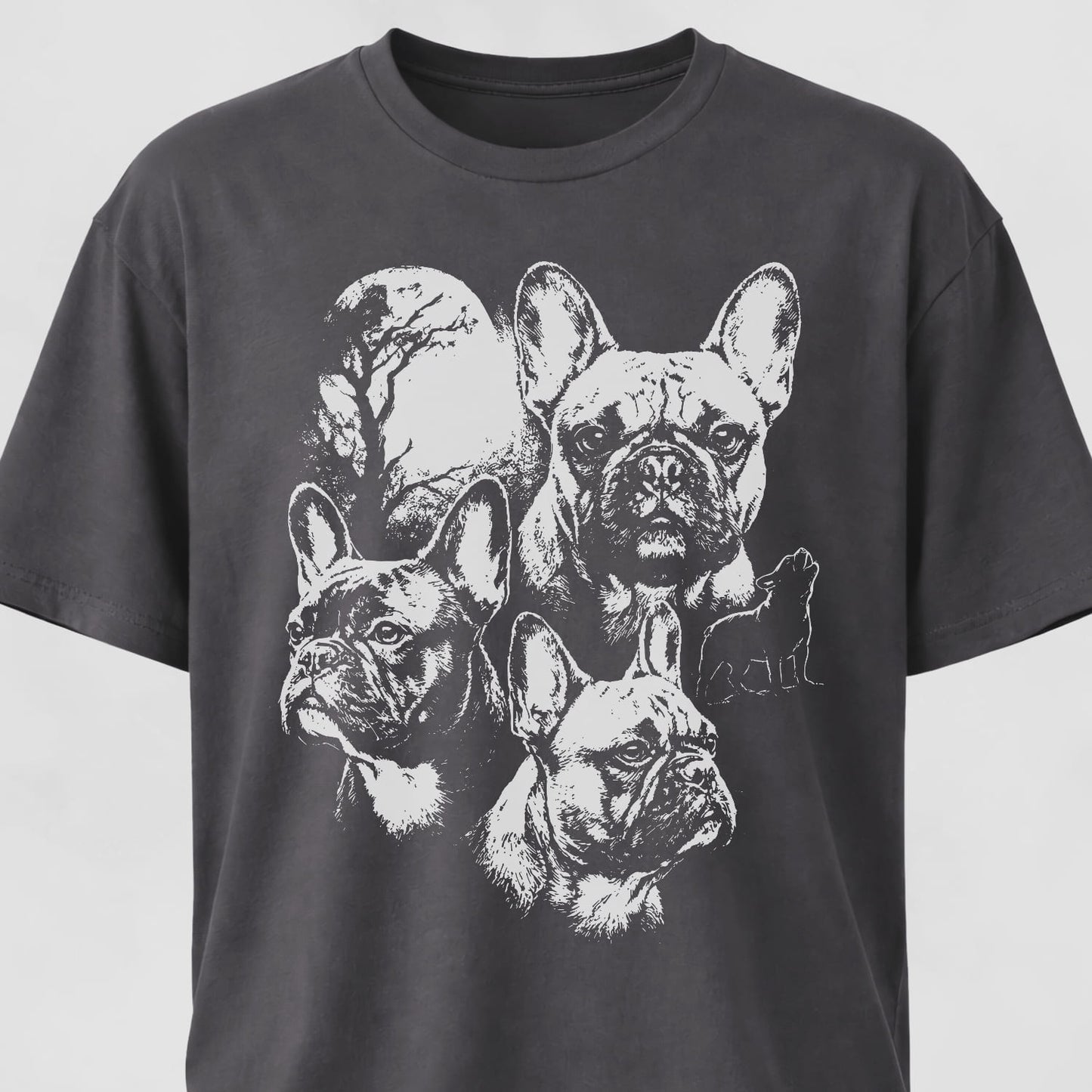 Frenchies Moon Collage T-Shirt