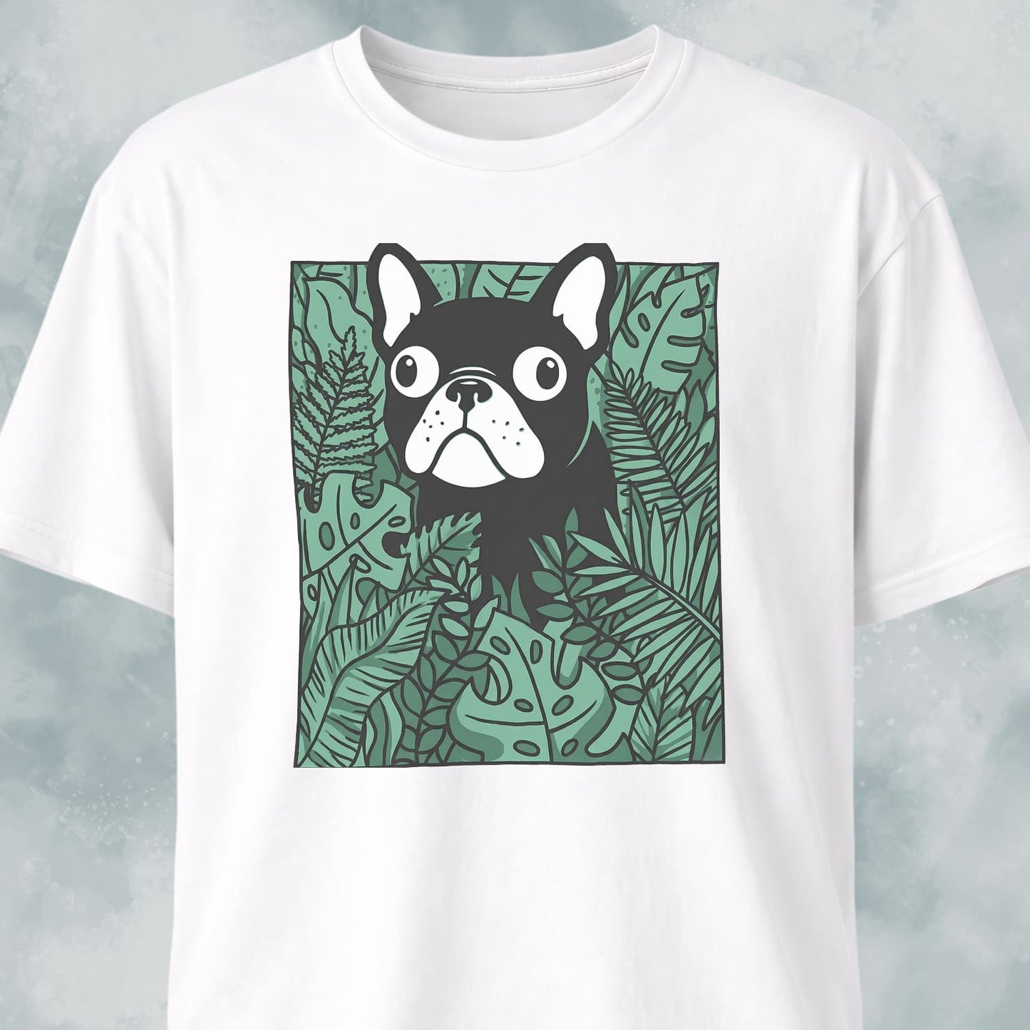 Frenchie In A Green Field T-Shirt