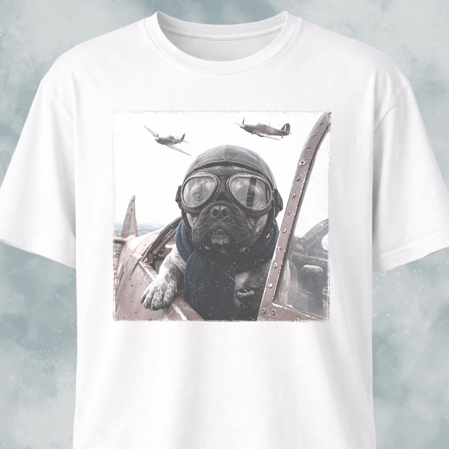 WW2 Frenchie Pilot T-Shirt
