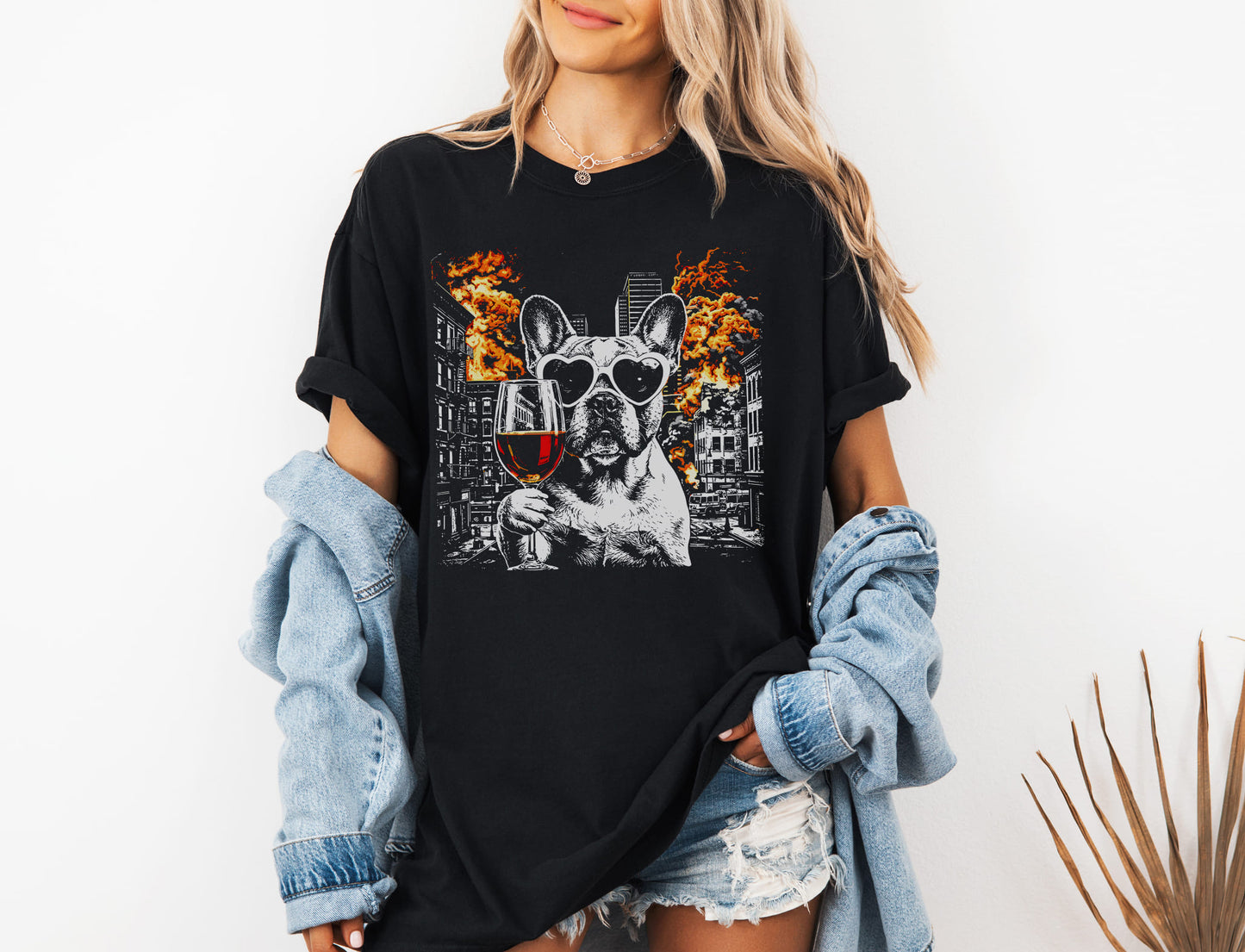 Frenchie Wine Explosion T-Shirt