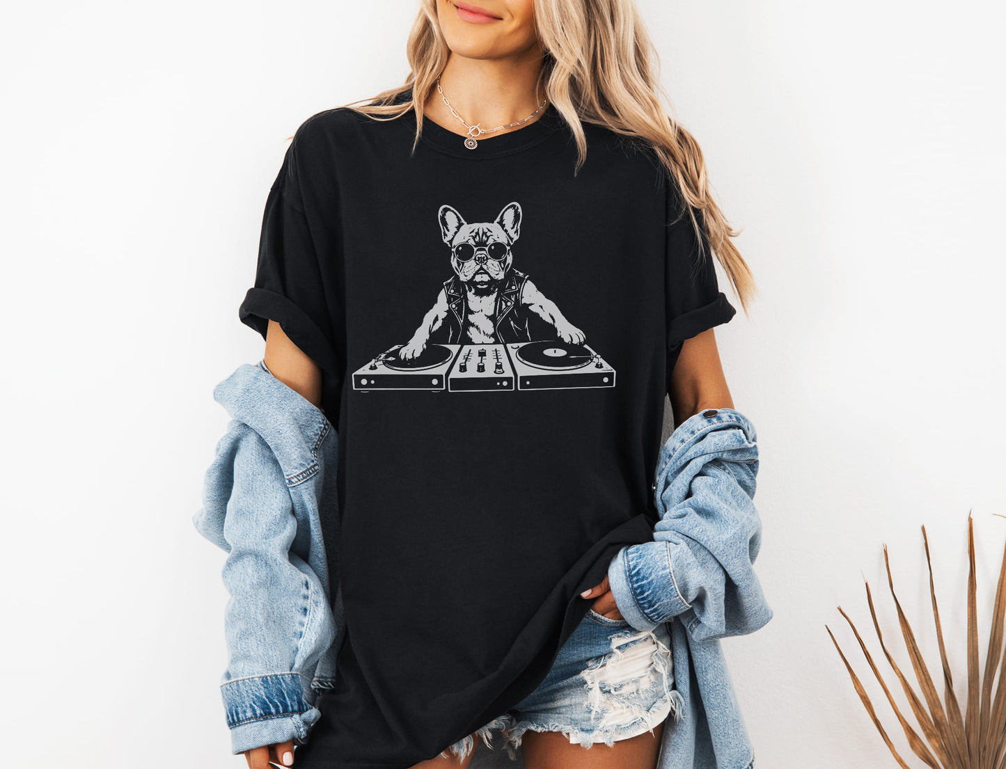 Dj French Bulldog T-Shirt