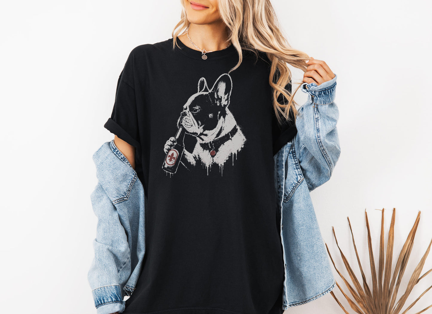 Beer Bottle French Bulldog T-Shirt