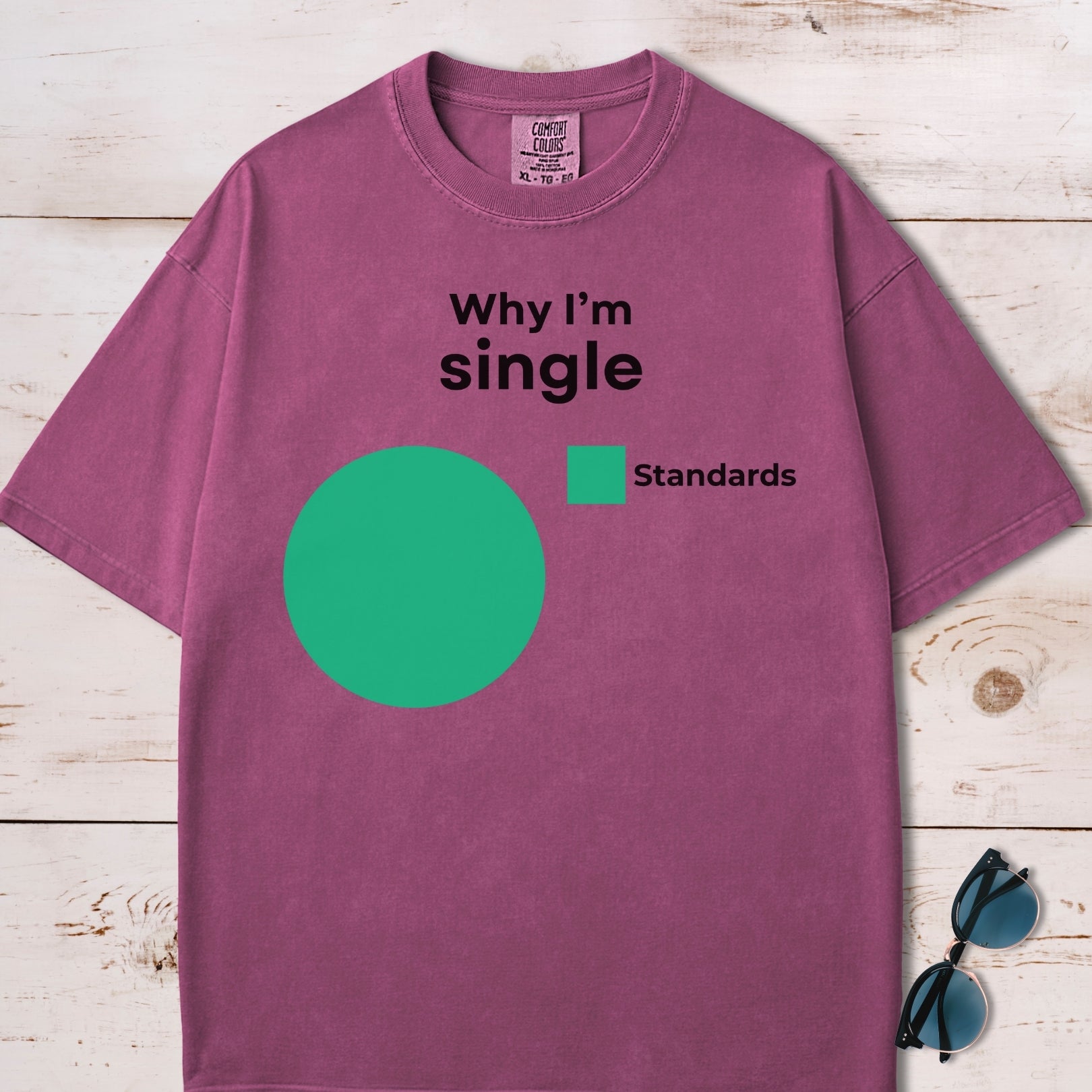 Why I'm Single Pie Chart T-Shirt