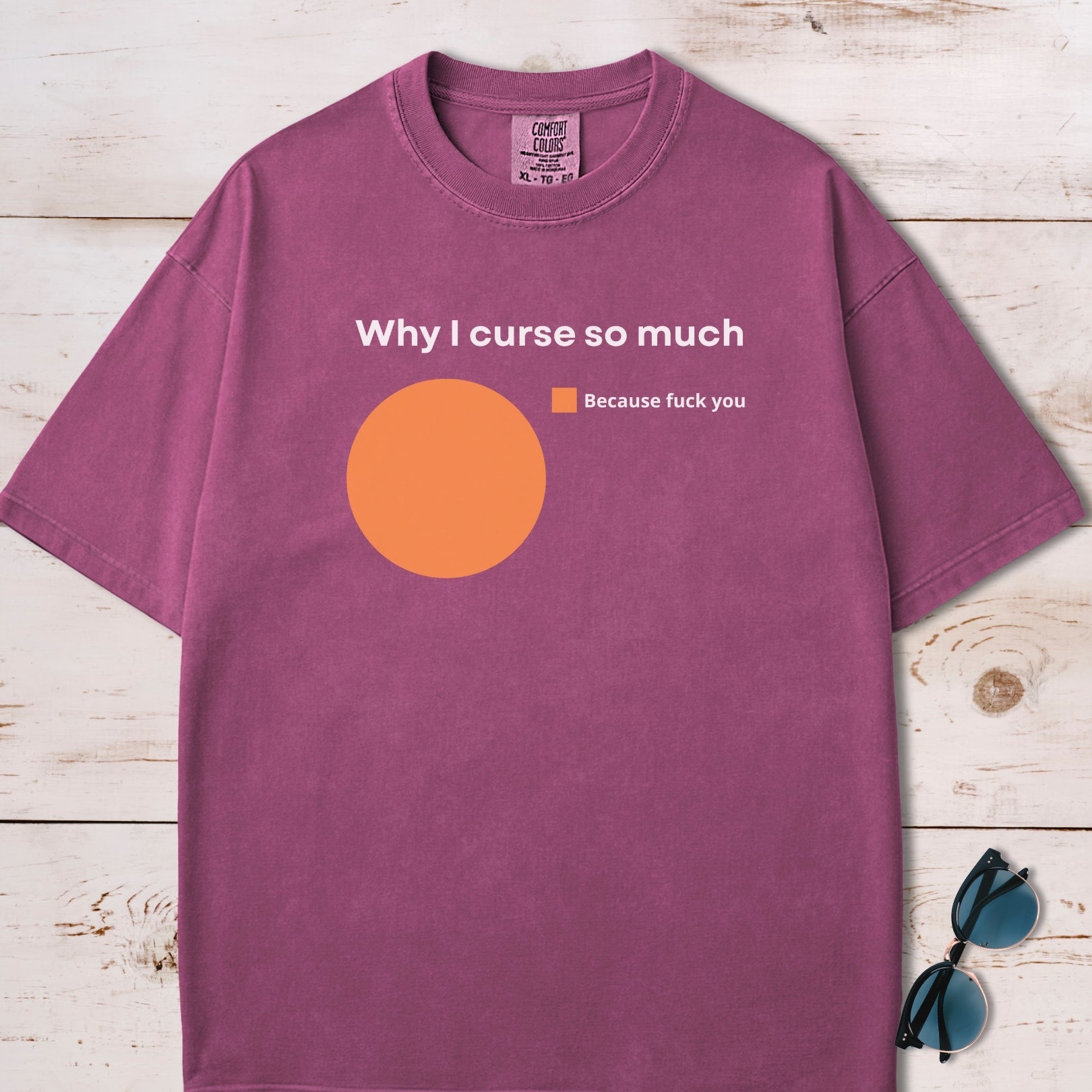 Why I Curse So Much Pie Chart T-Shirt