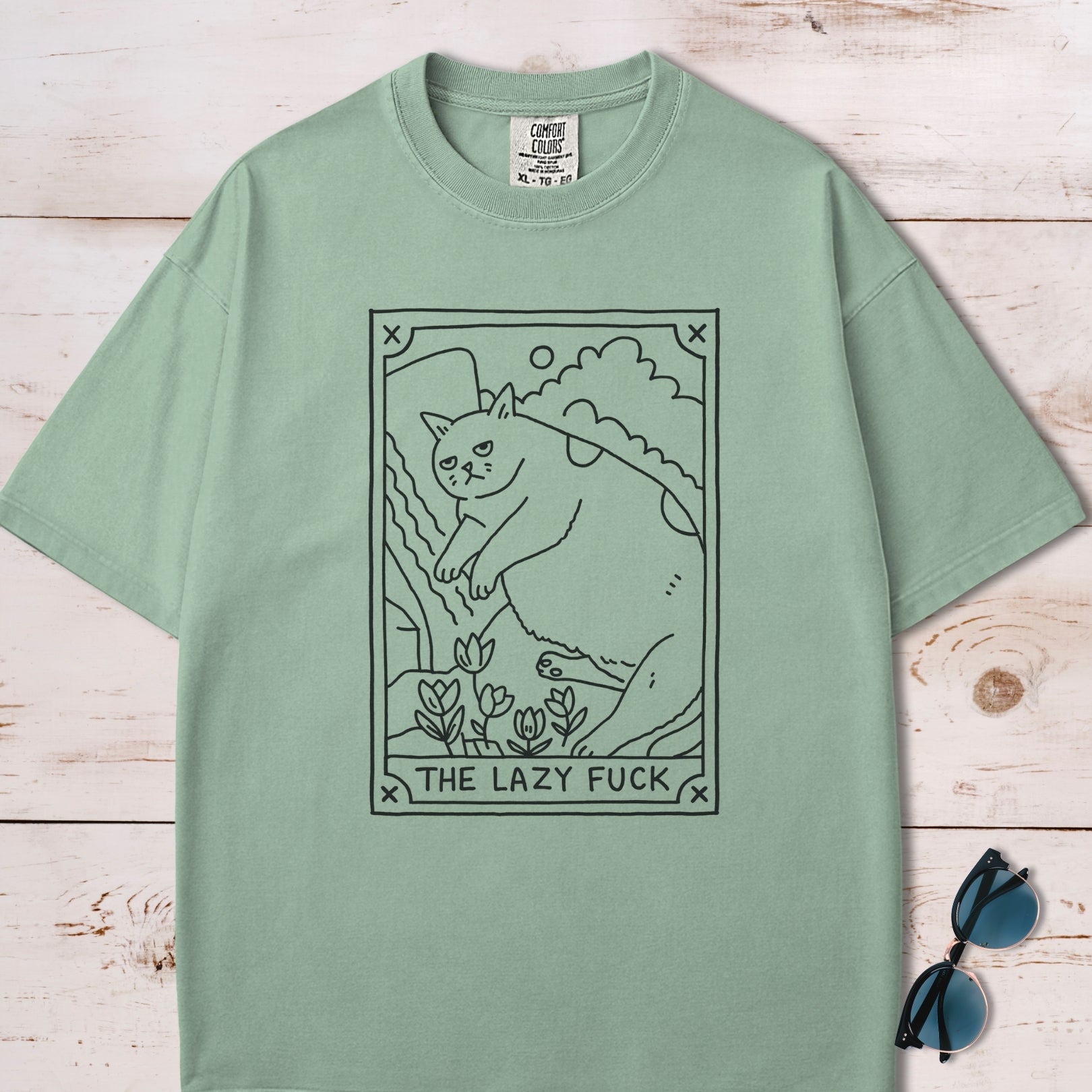 The Lazy F*ck Tarot Card T-Shirt