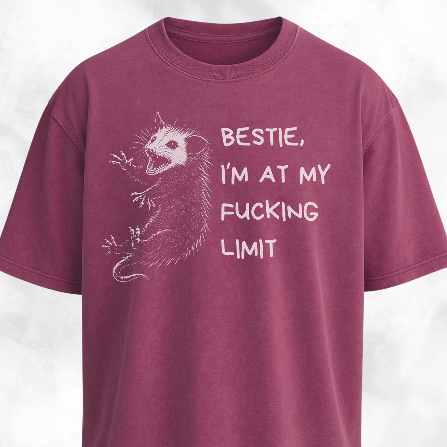 Funny Unhinged Possum Bestie T-Shirt