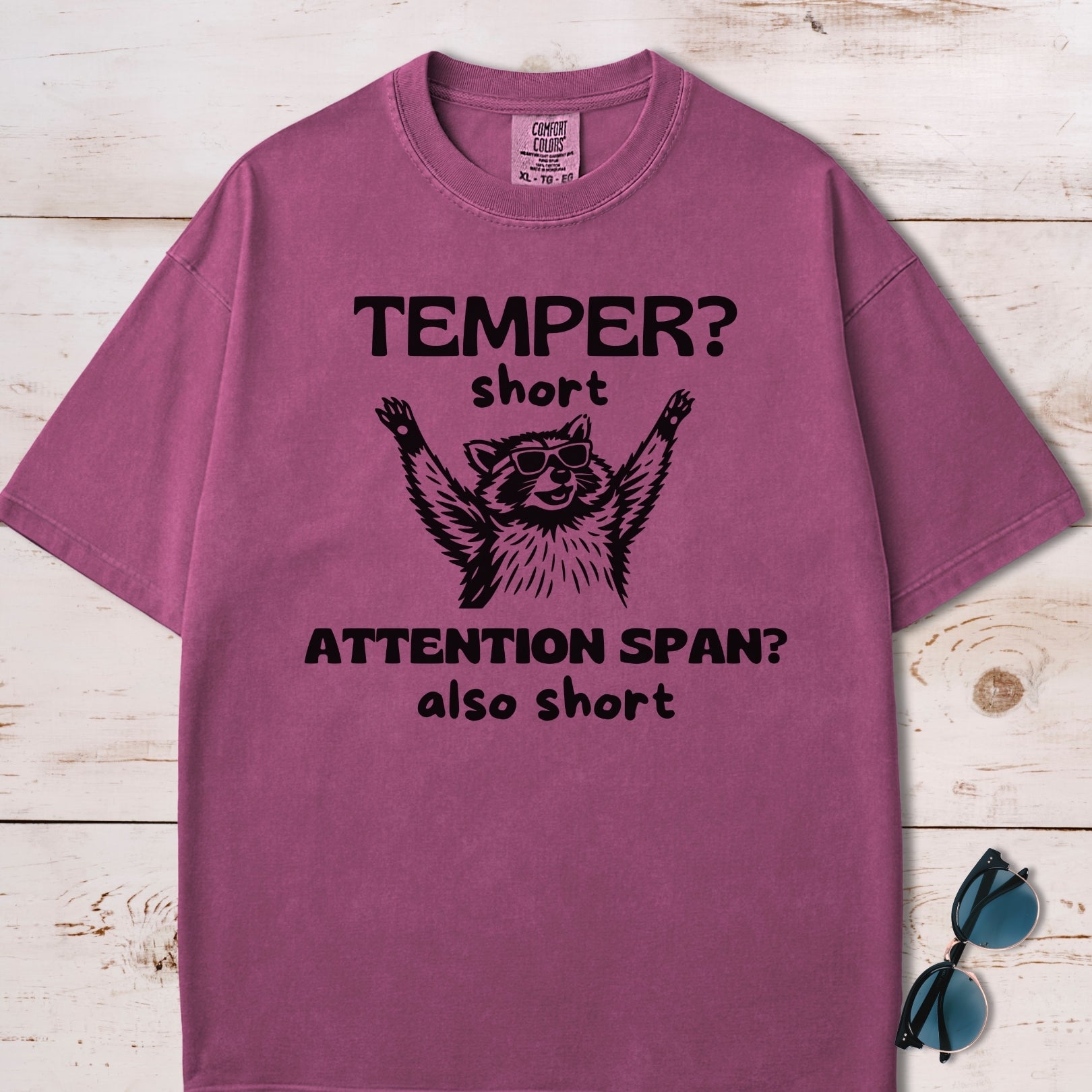 Funny Short Tempered Raccoon T-Shirt