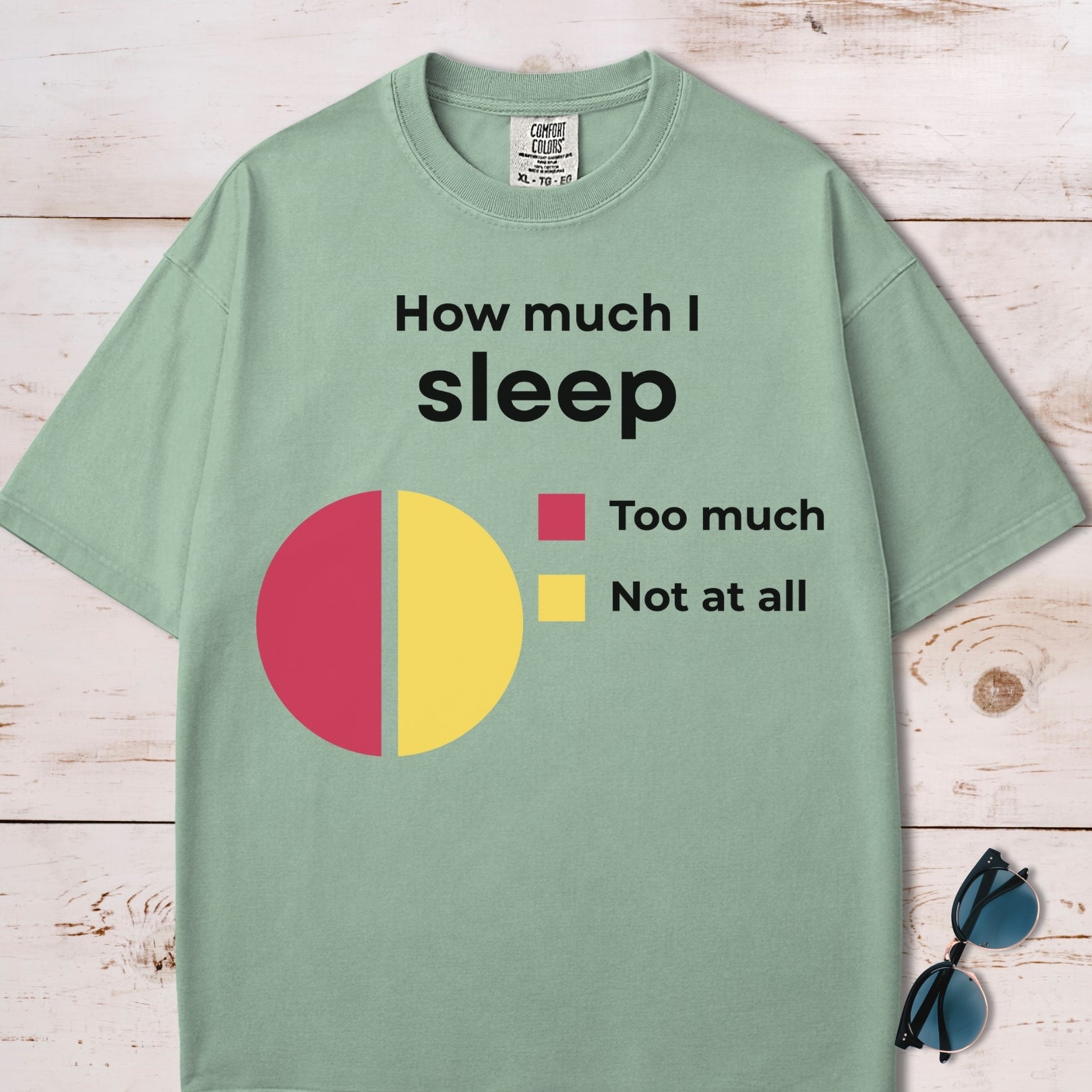 How Much I Sleep Funny Chart T-Shirt