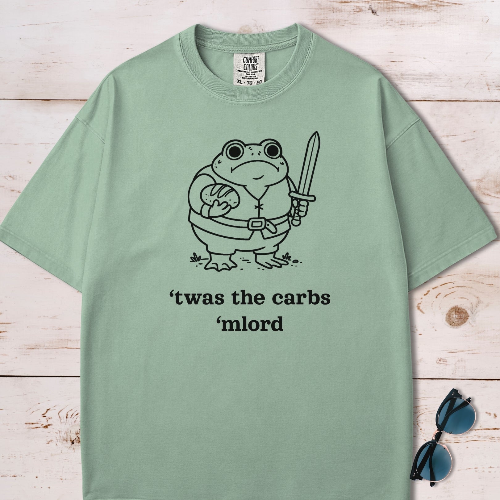'Twas The Carbs M'Lord Chubby Frog T-Shirt