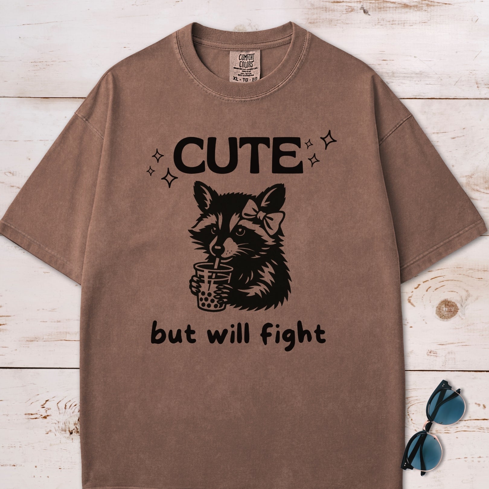Cute But Will Fight Raccoon T-Shirt