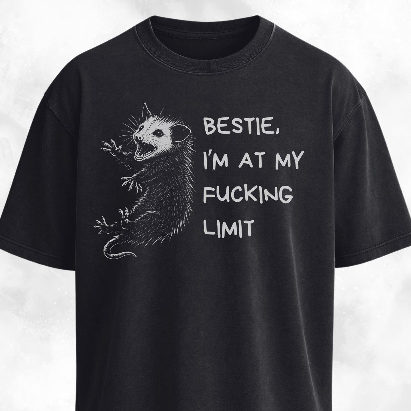 Funny Unhinged Possum Bestie T-Shirt