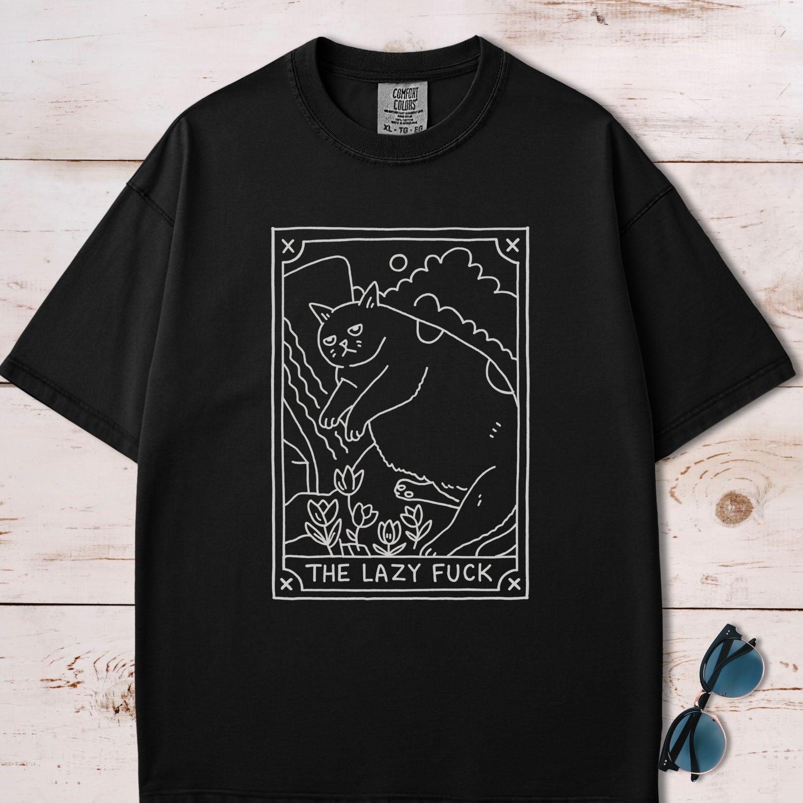 The Lazy F*ck Tarot Card T-Shirt