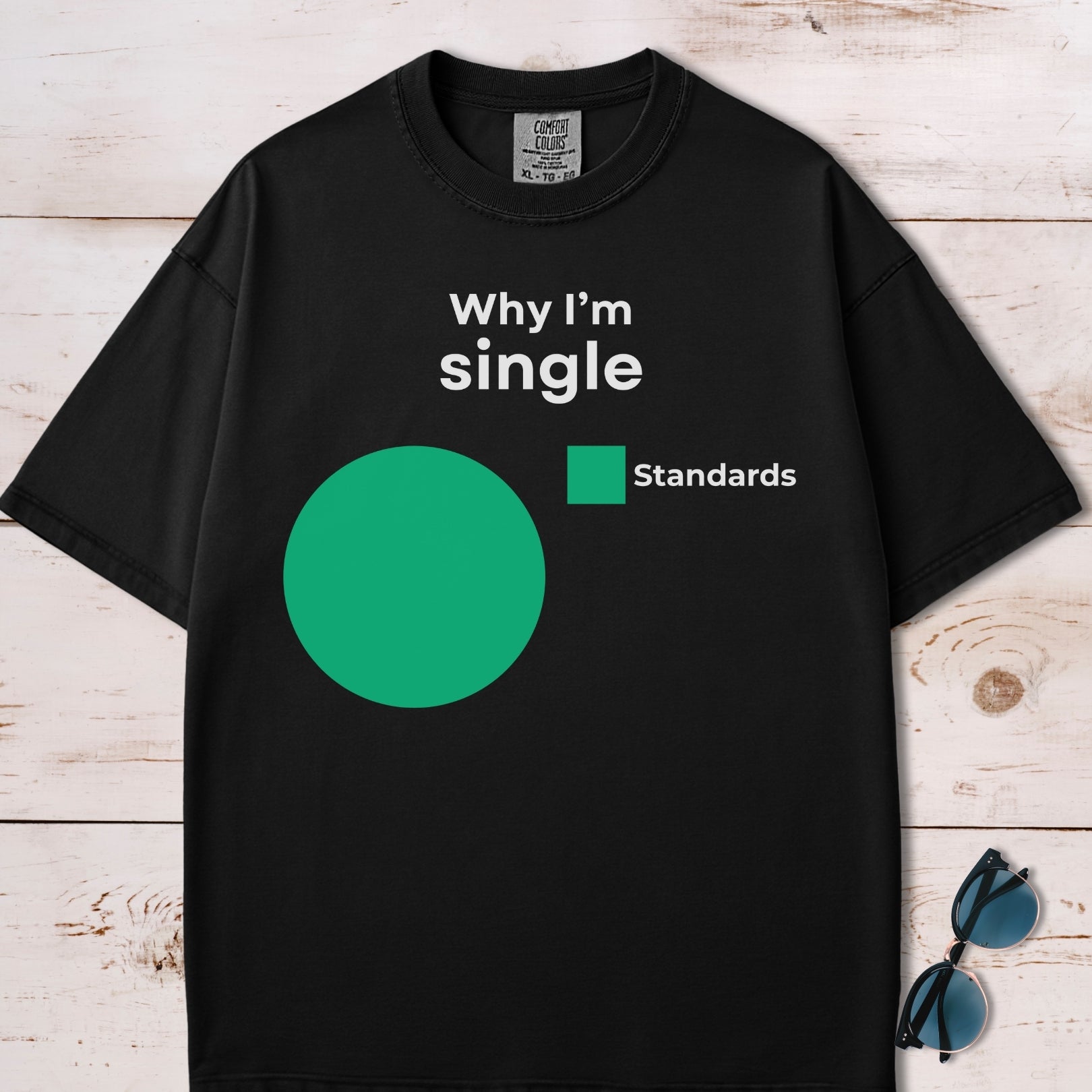 Why I'm Single Pie Chart T-Shirt