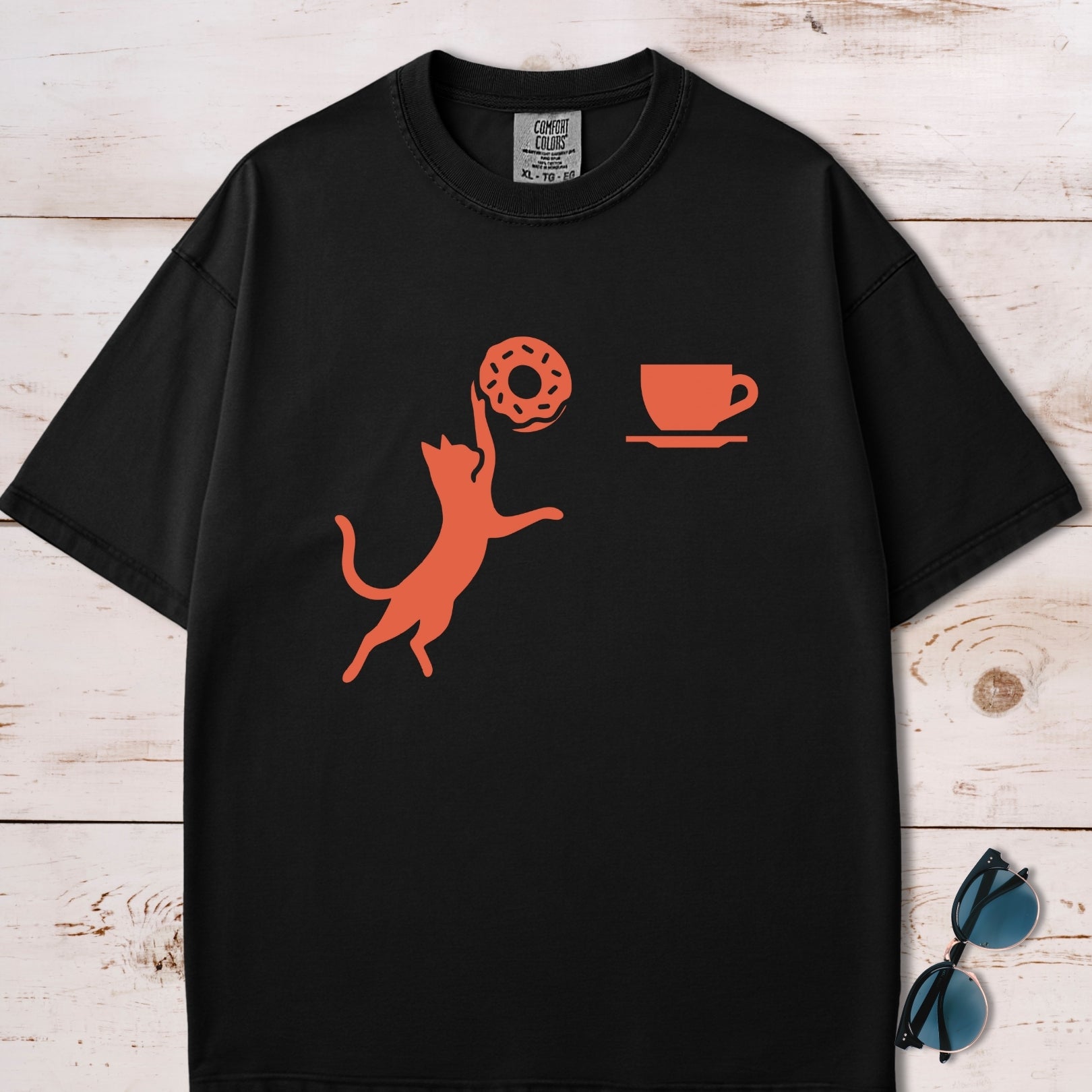 Donut Slam Dunk Cat T-Shirt