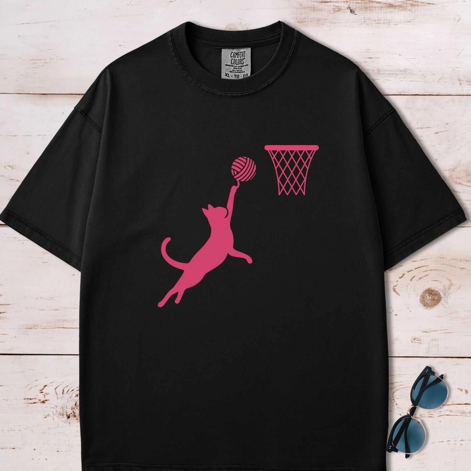 Cat Slam Dunk T-Shirt