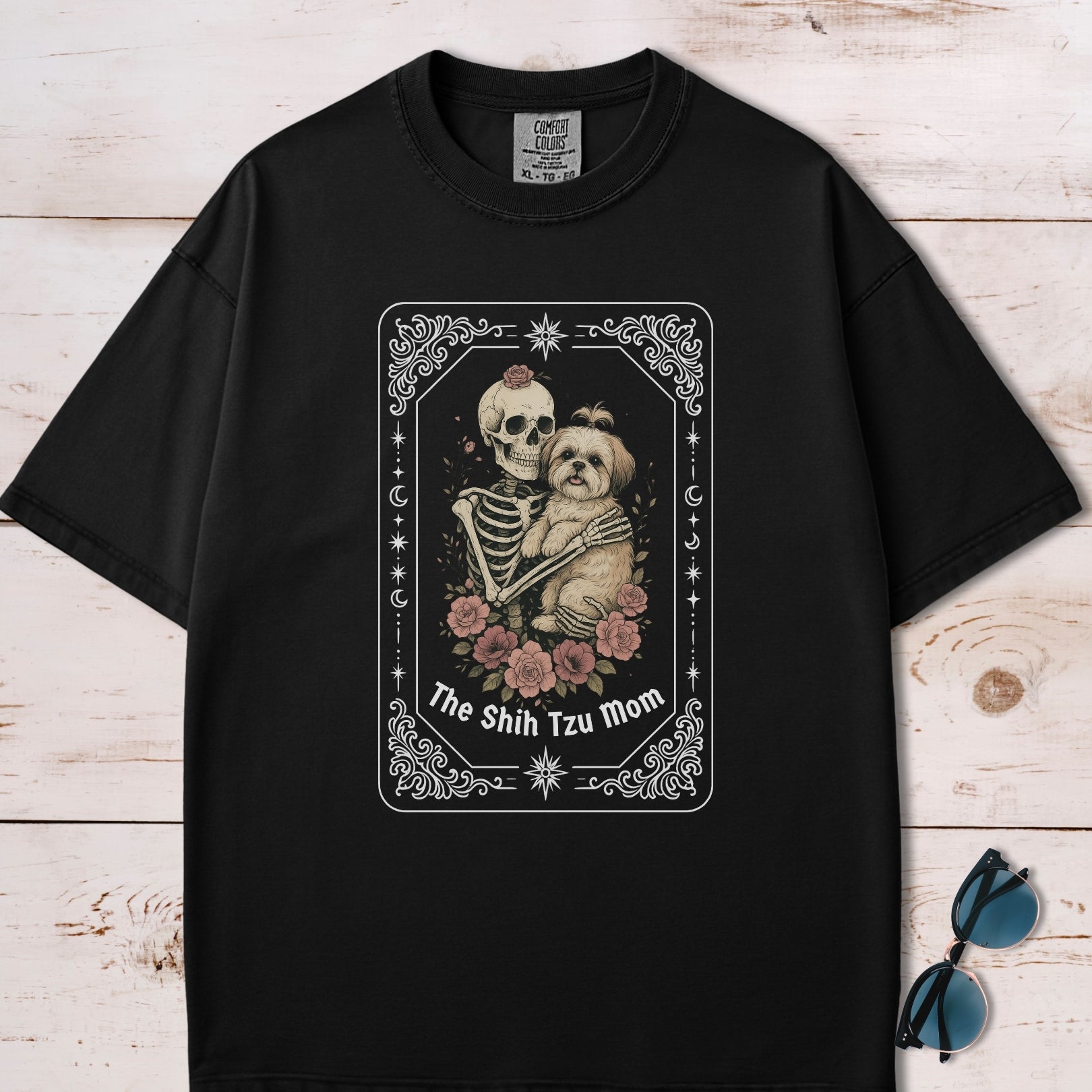 The Shih Tzu Mom Tarot Card T-Shirt