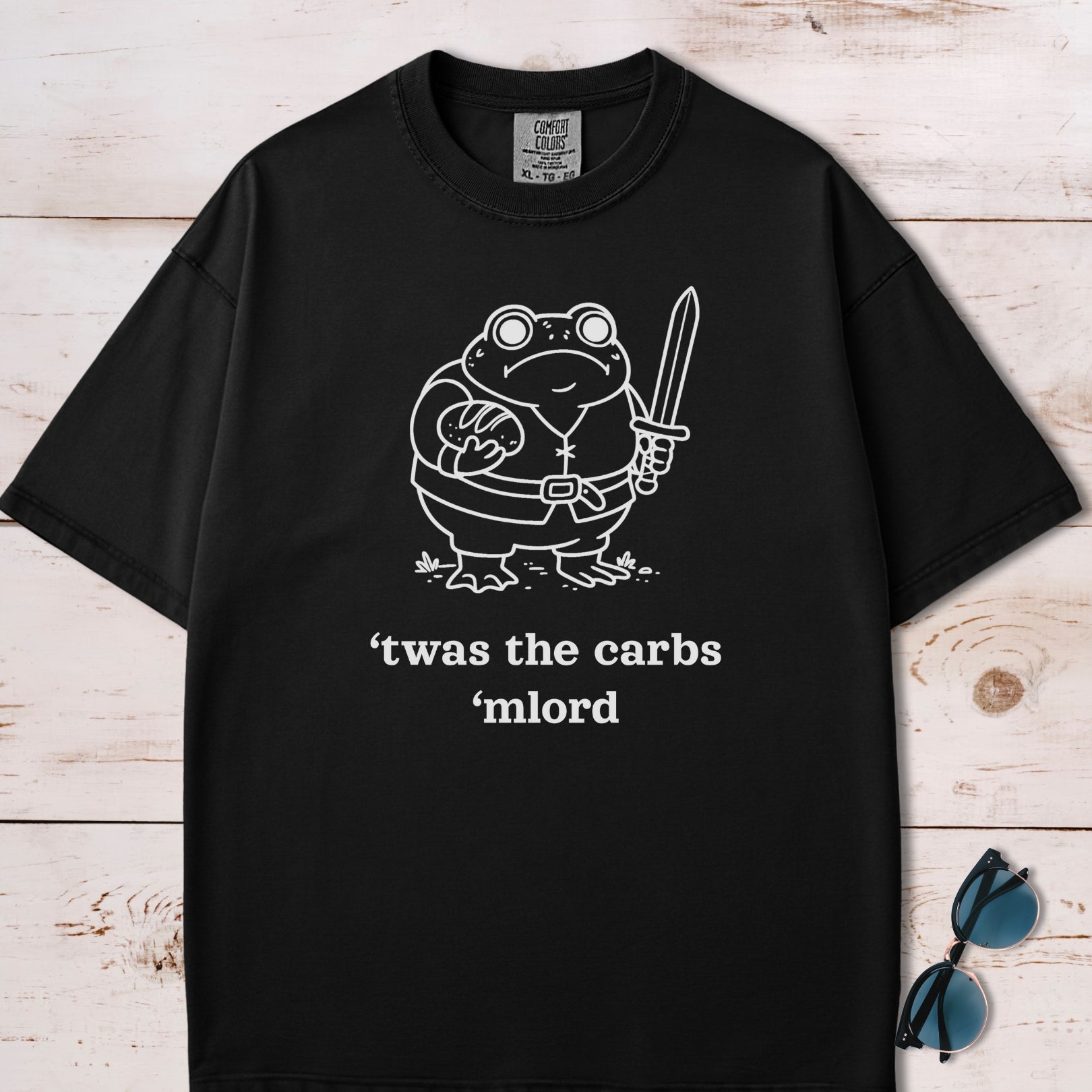 'Twas The Carbs M'Lord Chubby Frog T-Shirt