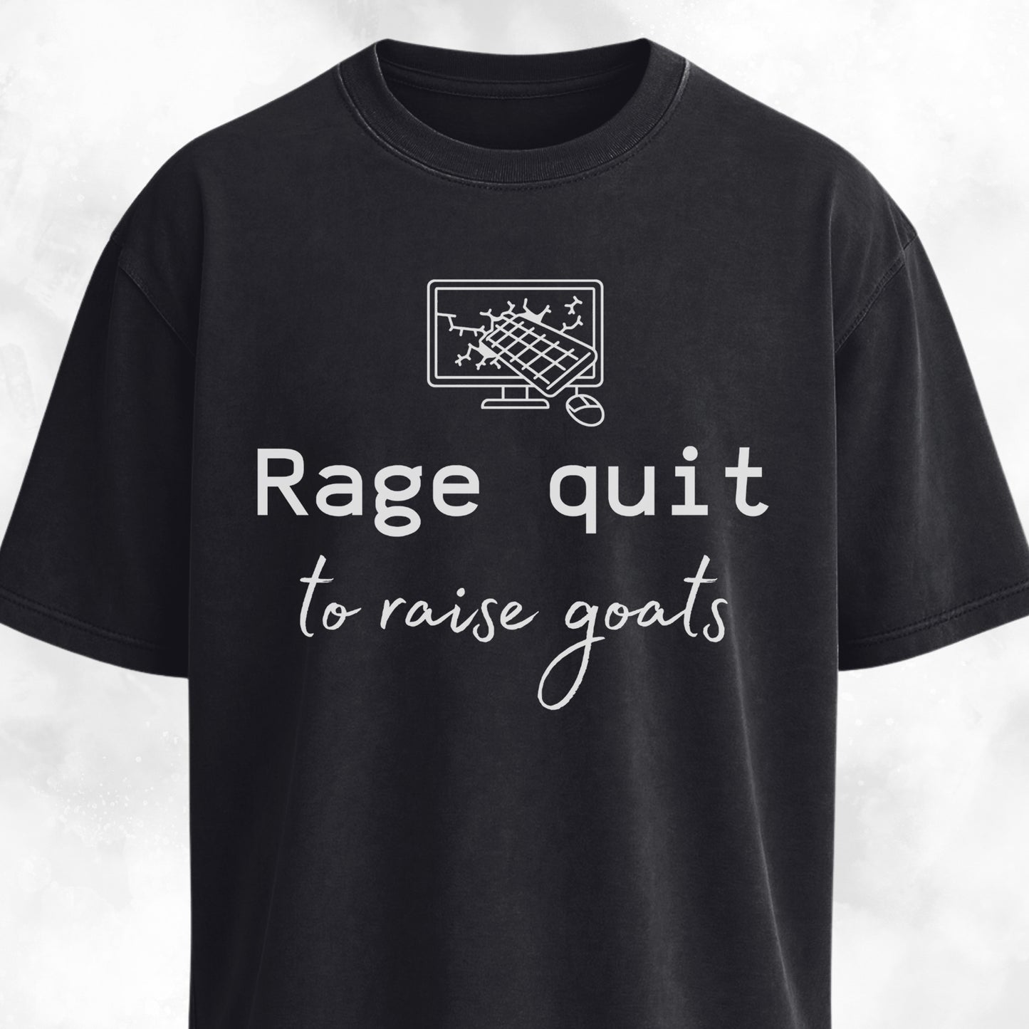 Rage Quit To Raise Goats Dev Plan B T-Shirt