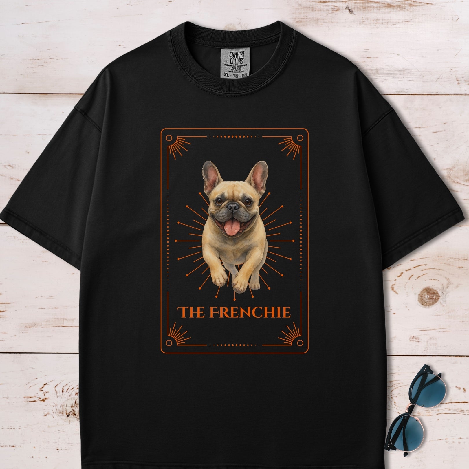 The Frenchie Watercolor Tarot Card T-Shirt