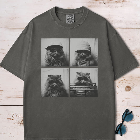 Y2K Photo Booth Cool Cats Collage T-Shirt