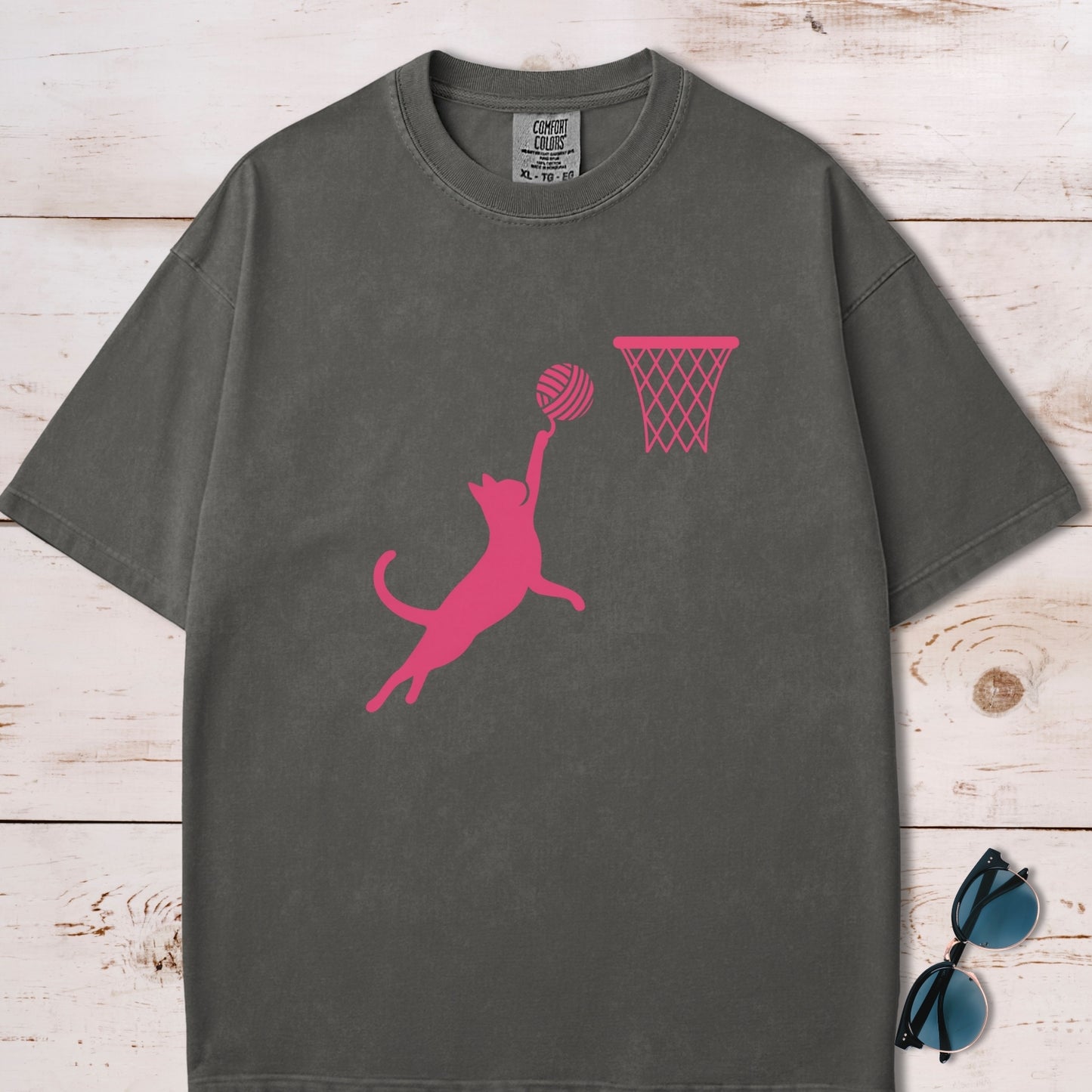 Cat Slam Dunk T-Shirt