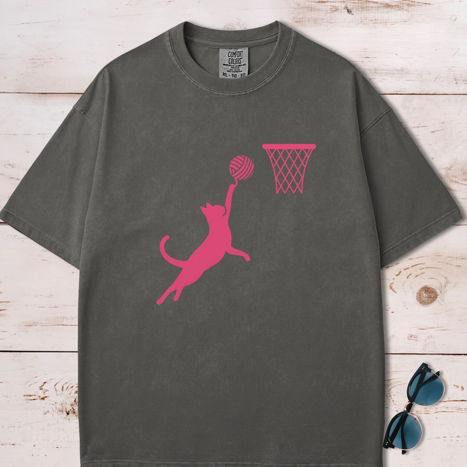 Cat Slam Dunk T-Shirt