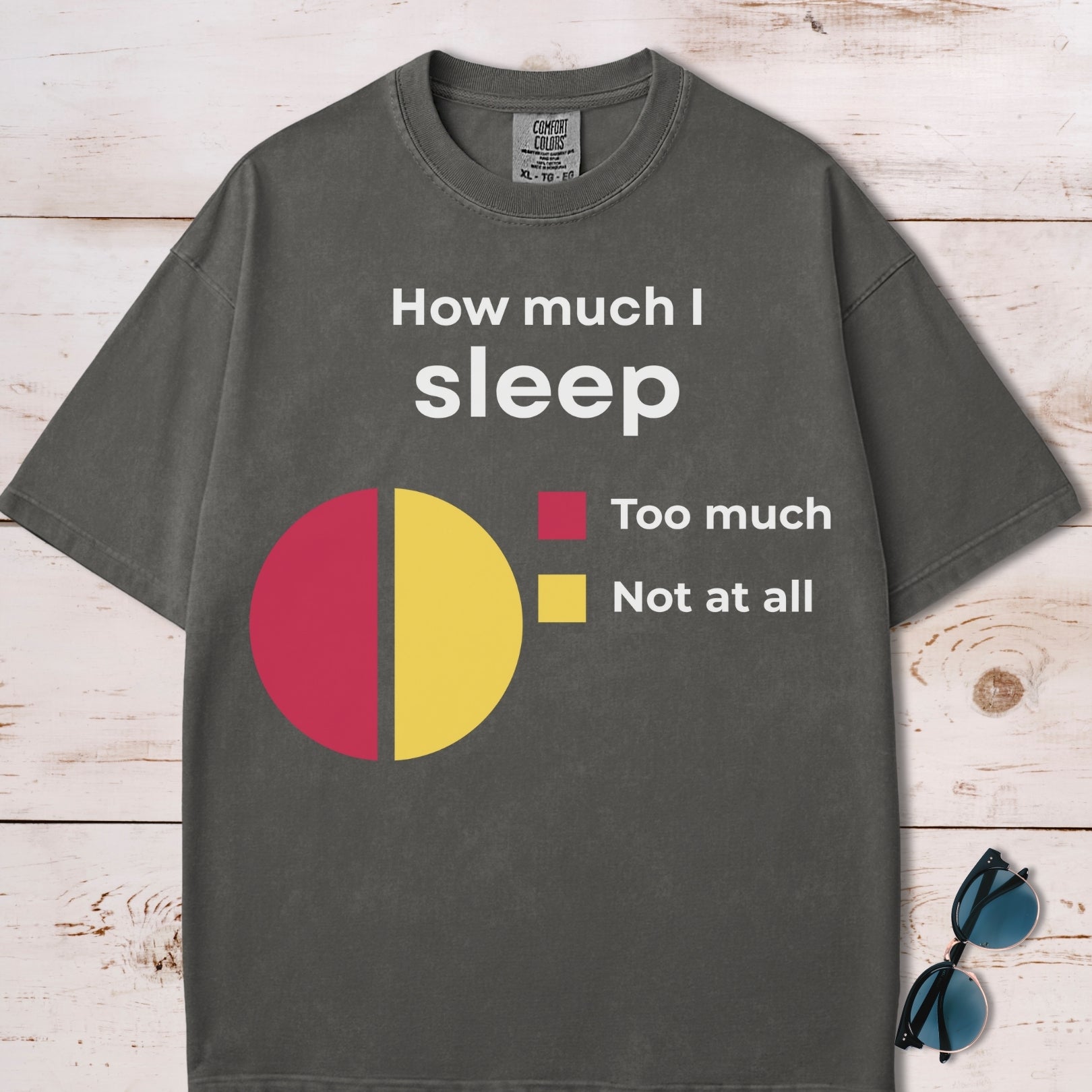 How Much I Sleep Funny Chart T-Shirt