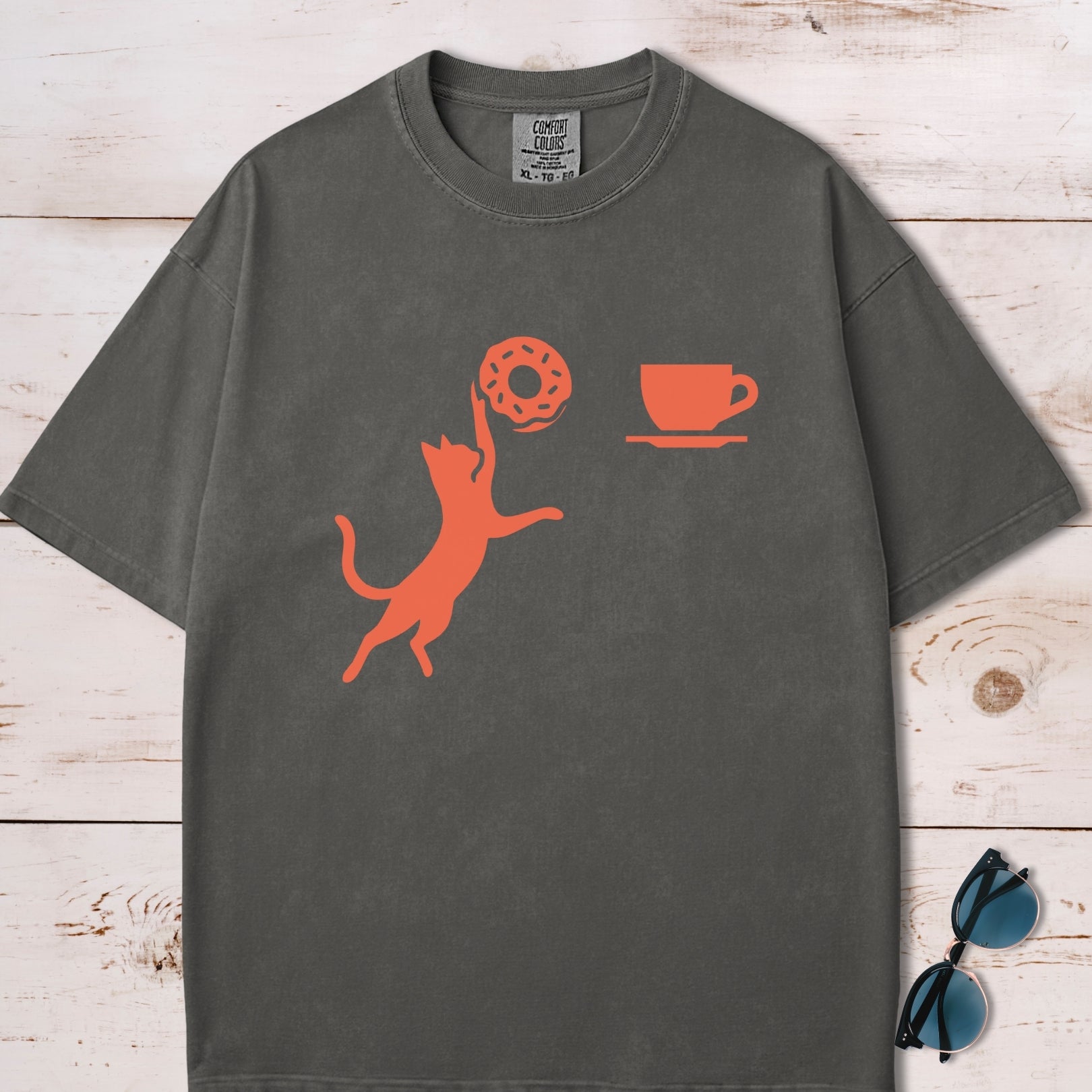 Donut Slam Dunk Cat T-Shirt