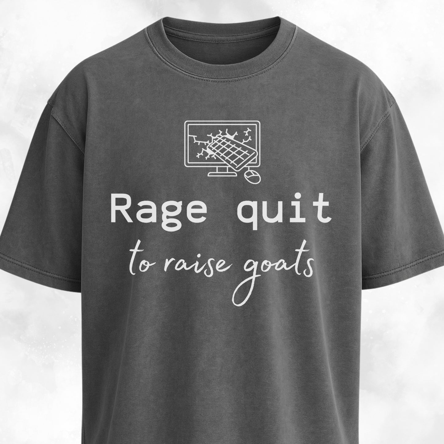 Rage Quit To Raise Goats Dev Plan B T-Shirt