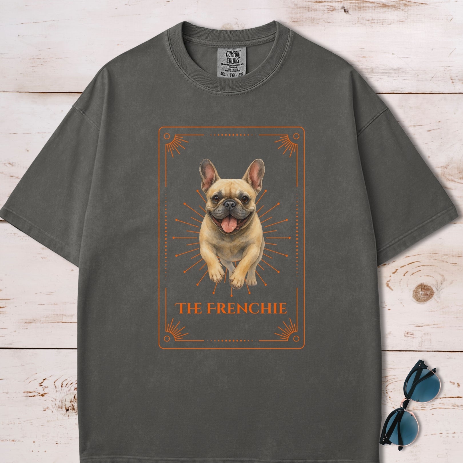 The Frenchie Watercolor Tarot Card T-Shirt