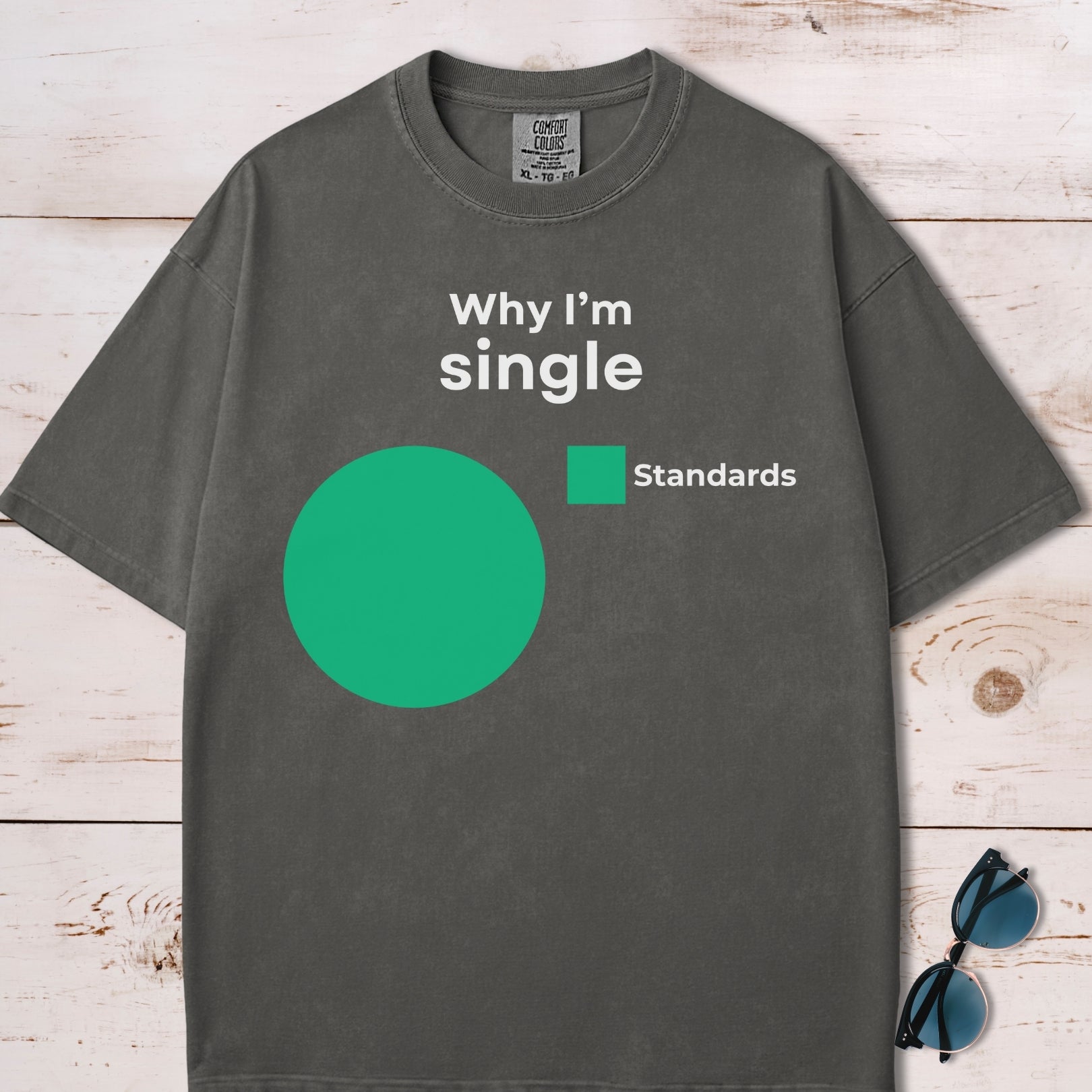 Why I'm Single Pie Chart T-Shirt