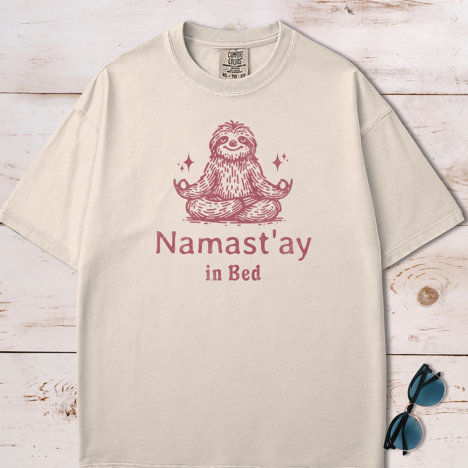 Namaste Stay In Bed Lazy Yoga T-Shirt