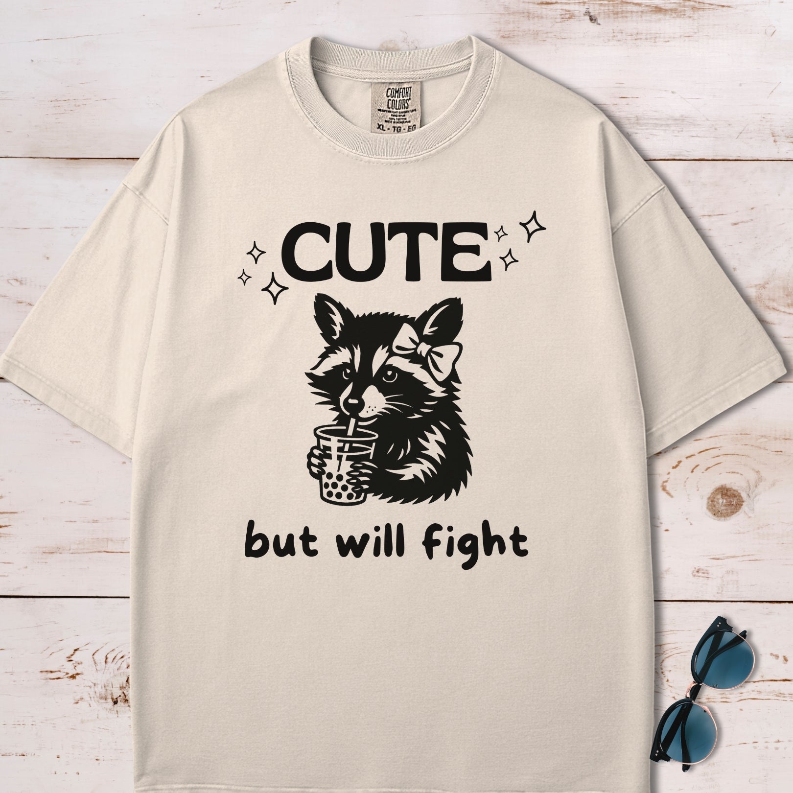 Cute But Will Fight Raccoon T-Shirt