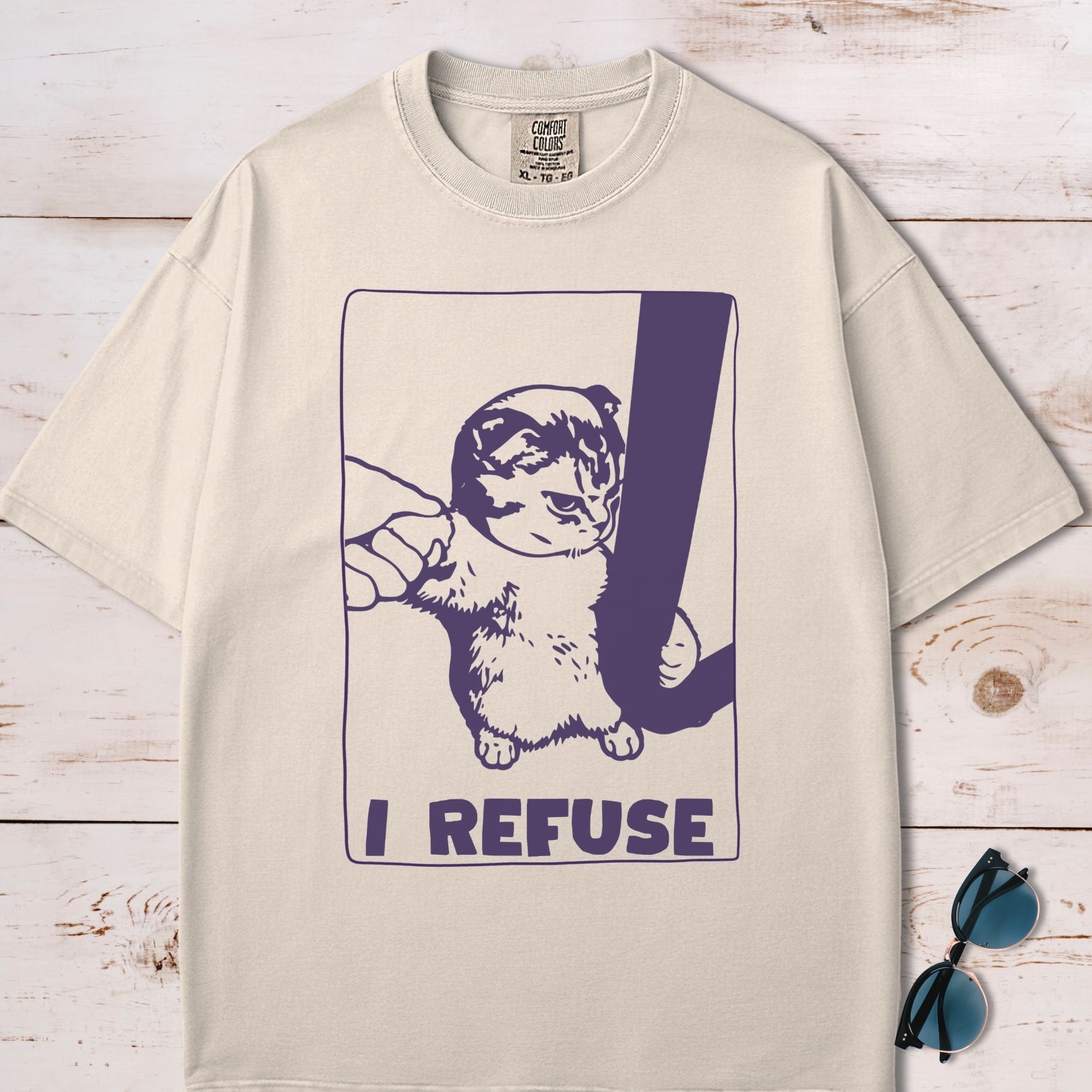 I Refuse Cute Cat T-Shirt
