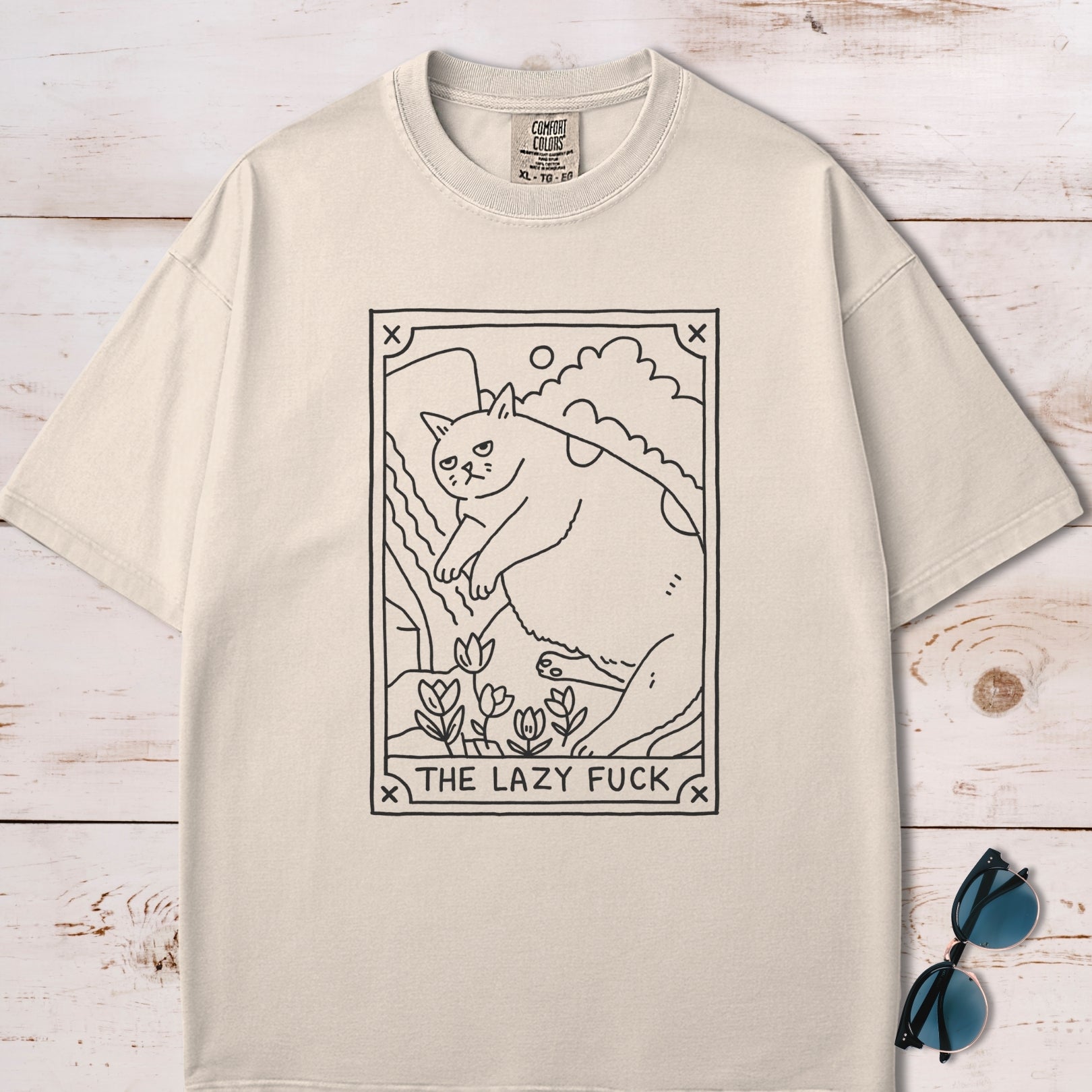 The Lazy F*ck Tarot Card T-Shirt
