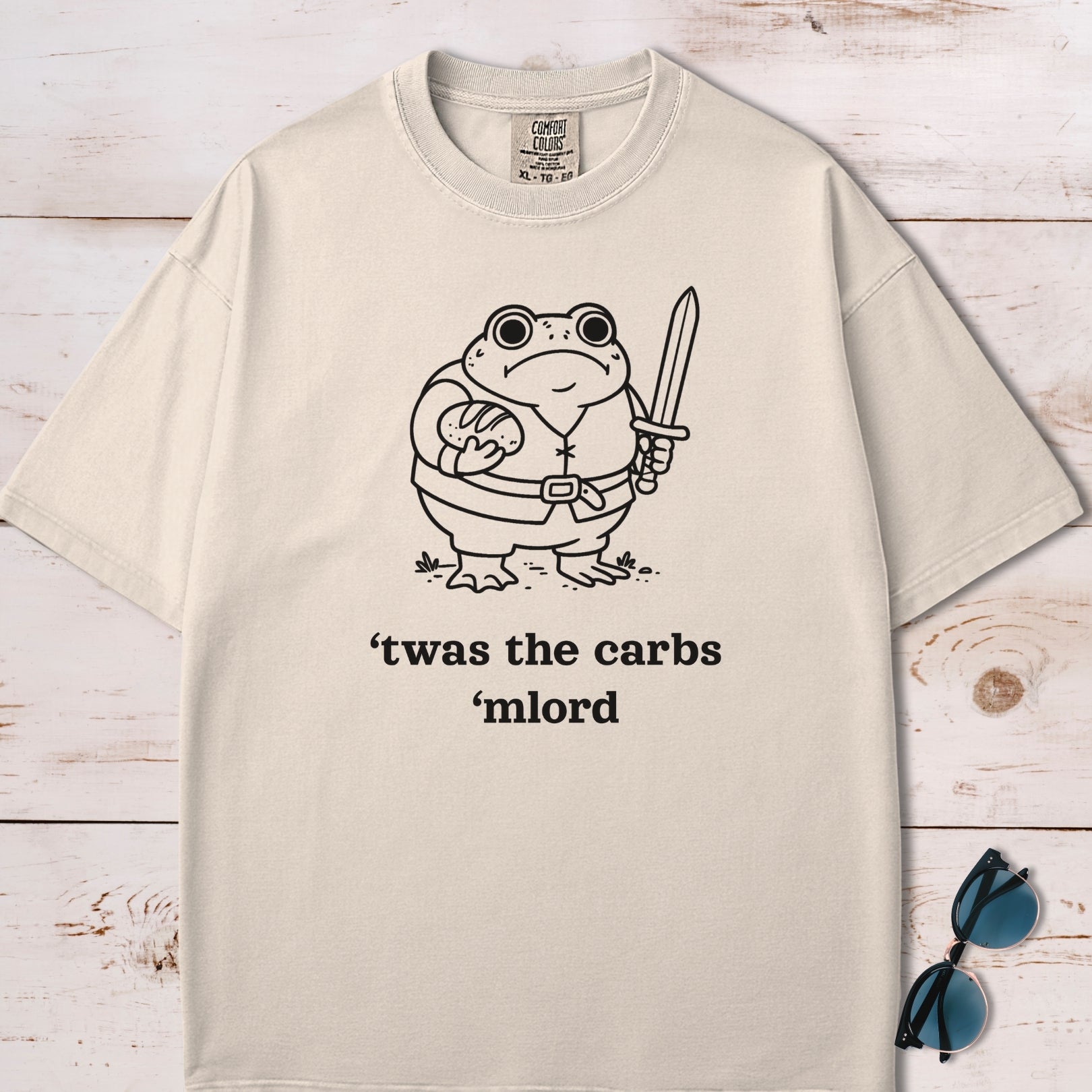 'Twas The Carbs M'Lord Chubby Frog T-Shirt
