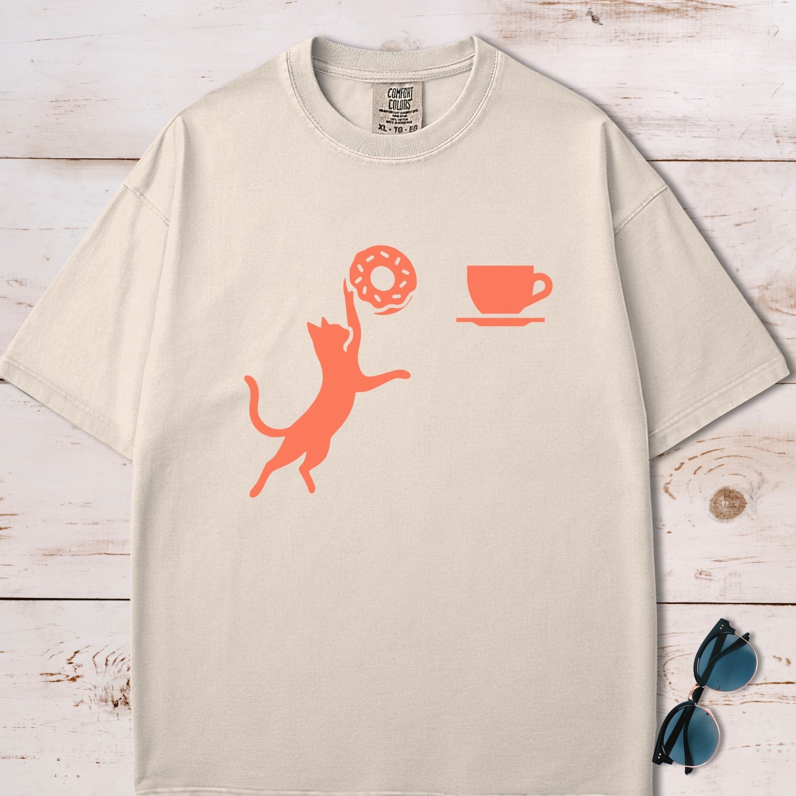 Donut Slam Dunk Cat T-Shirt